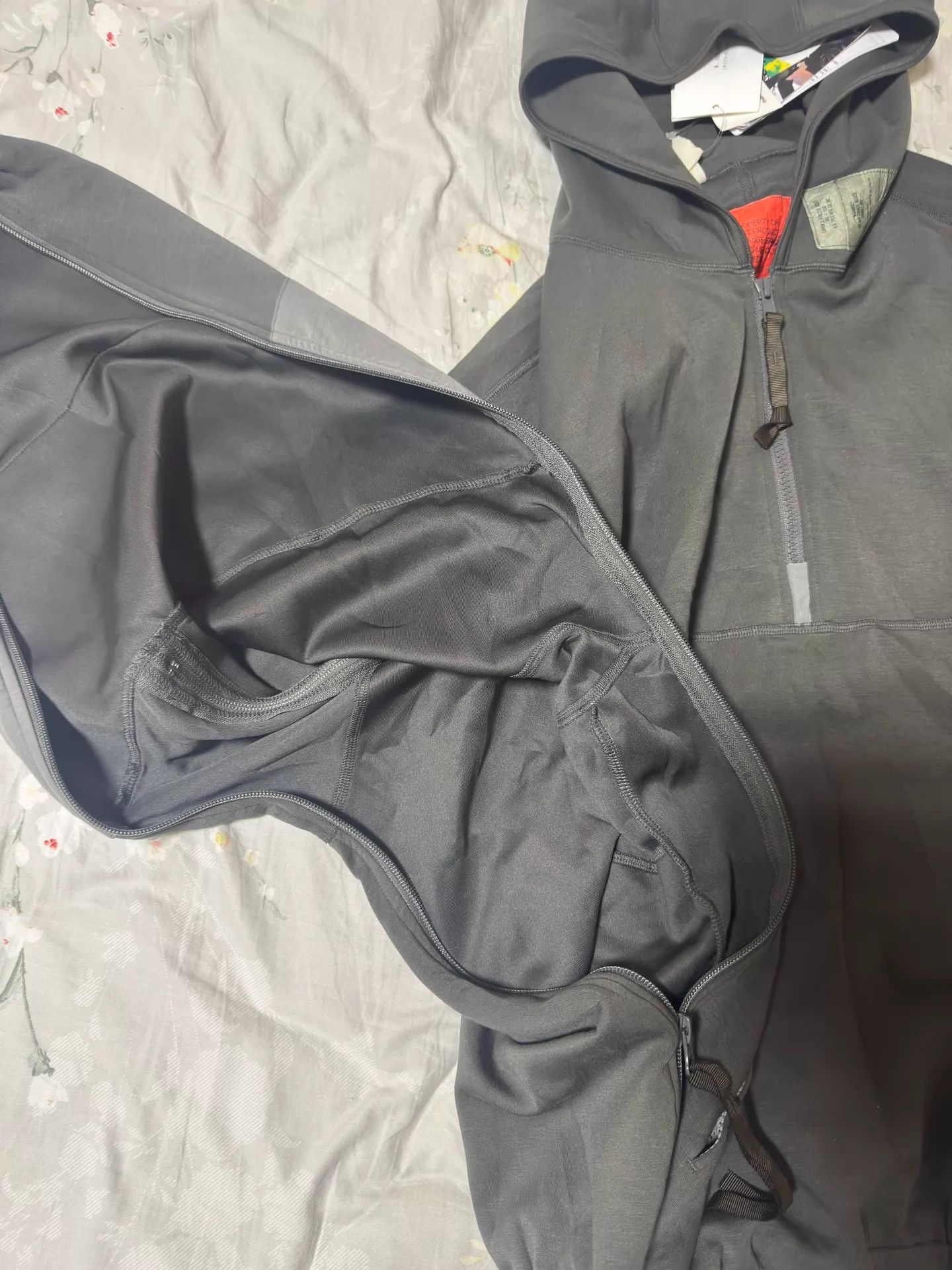 N.Hoolywood n.hoolywood 23ss military patch half-zip wide hoodie gray M Size US M / EU 48-50 / 2 - 7 Thumbnail