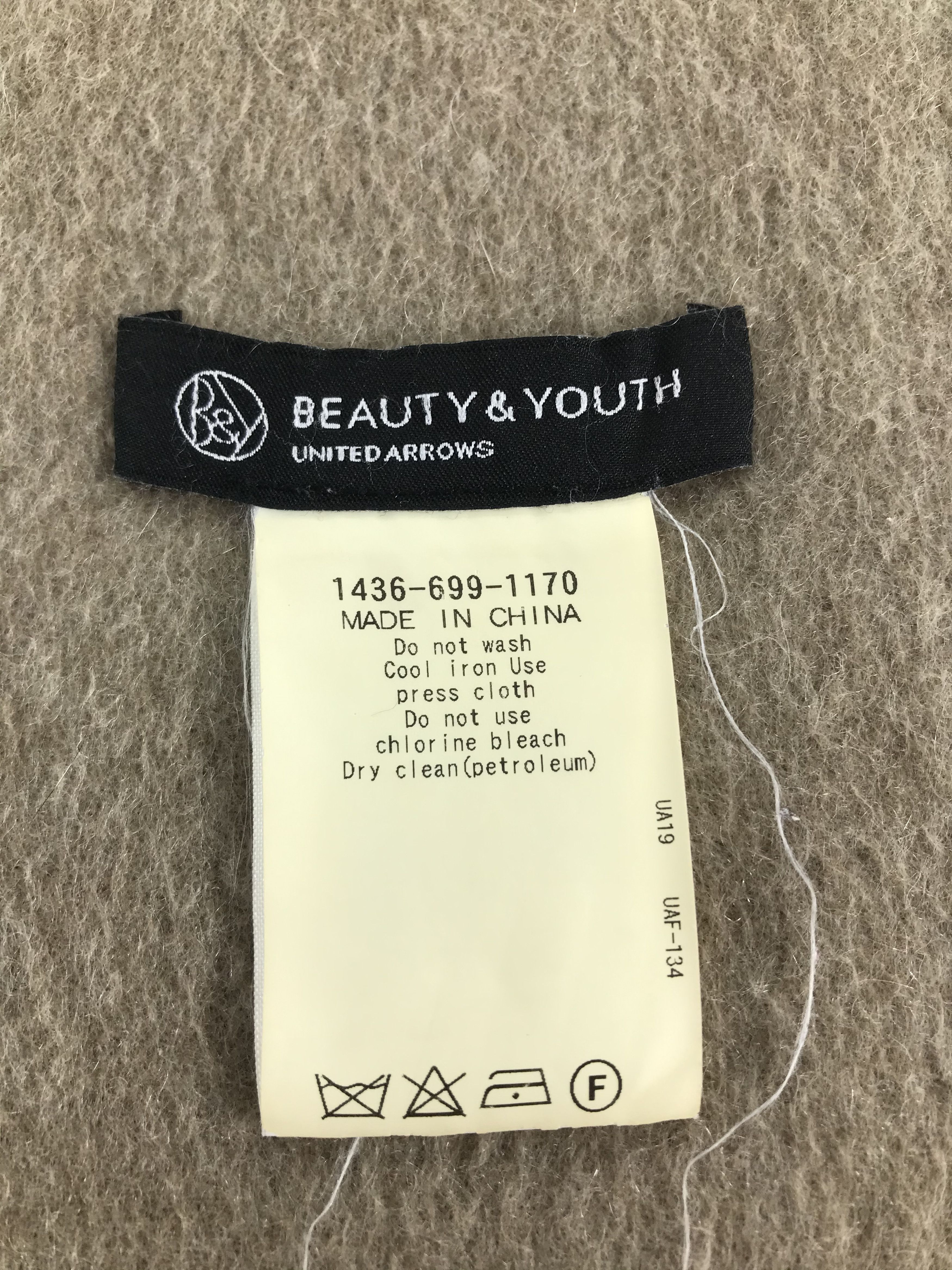 BEAUTY&YOUTH United Arrows Cashmere Scarf Muffler Neck Warmer V216 Size ONE SIZE - 4 Thumbnail