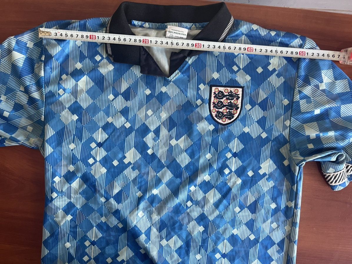 Sports Specialties Score Draw 1990 Retro England Team Third Soccer Jersey M Size US M / EU 48-50 / 2 - 6 Thumbnail