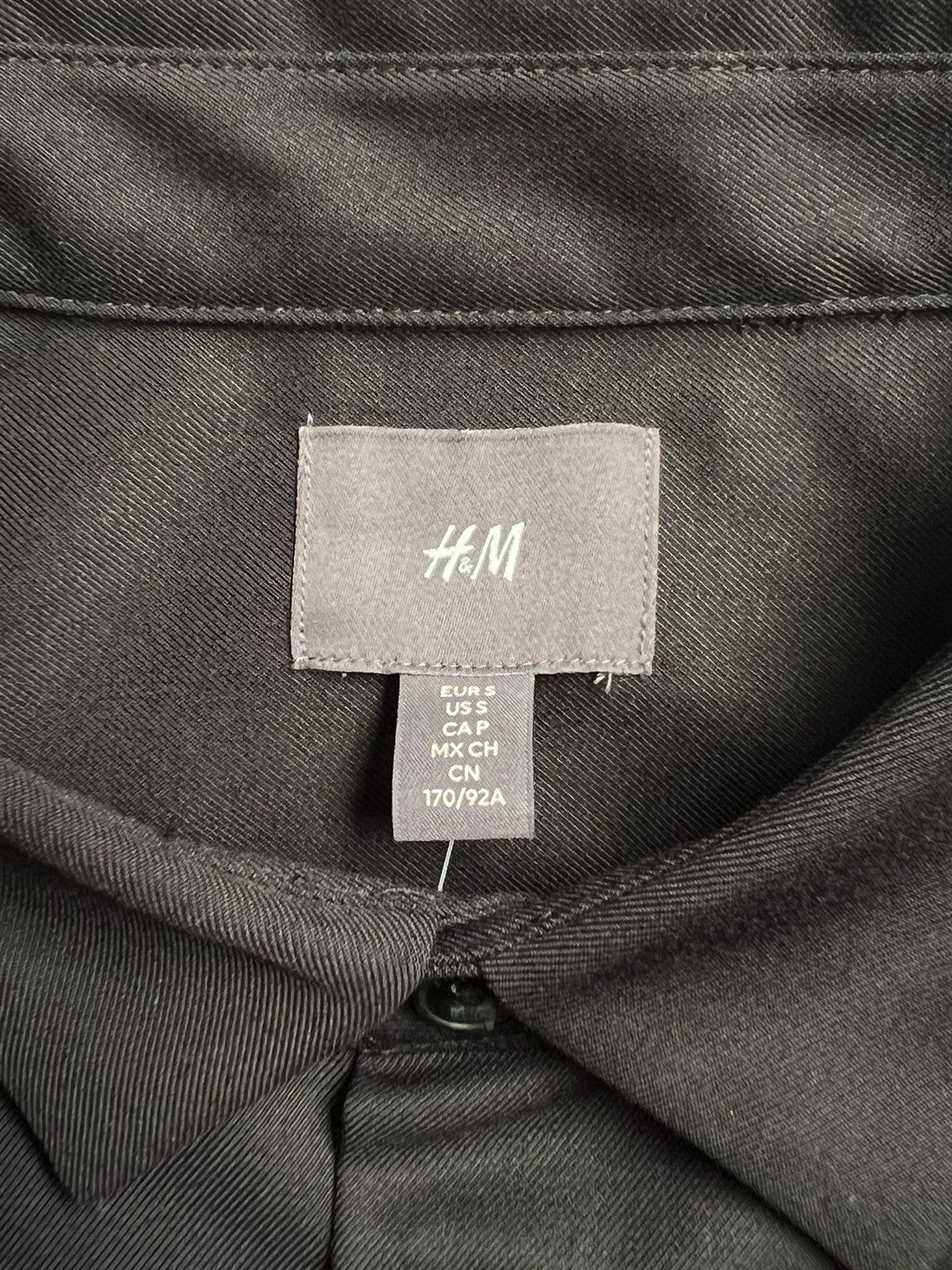 H&M H&M Black Pocket Boxy Oversize Black Outer Shirt Size US M / EU 48-50 / 2 - 11 Thumbnail