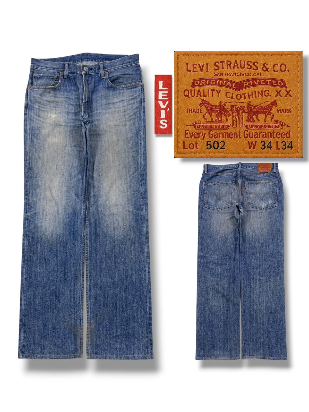 Levi's Vintage Levi’s 502 Japan Market Denim Vintage Blue Wash W34 Size US 34 / EU 50 - 1 Thumbnail