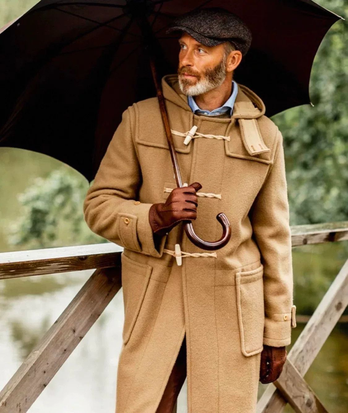 Gloverall Gloverall Monty Men's Wool Coat Size US S / EU 44-46 / 1 - 1 Thumbnail