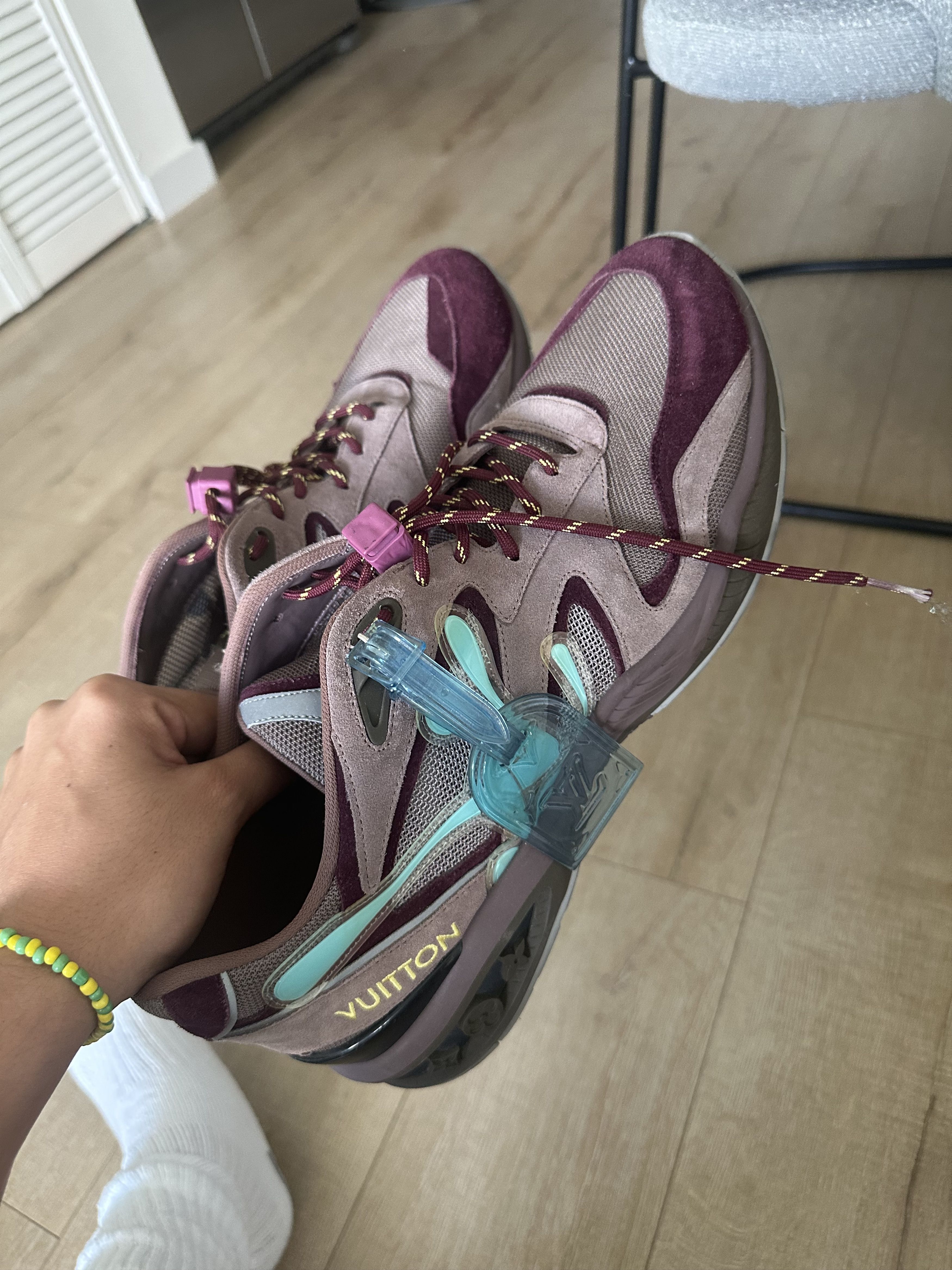 Louis Vuitton Louis Vuitton Trail Sneakers Purple and Blue Suede Size US 12 / EU 45 - 1 Thumbnail