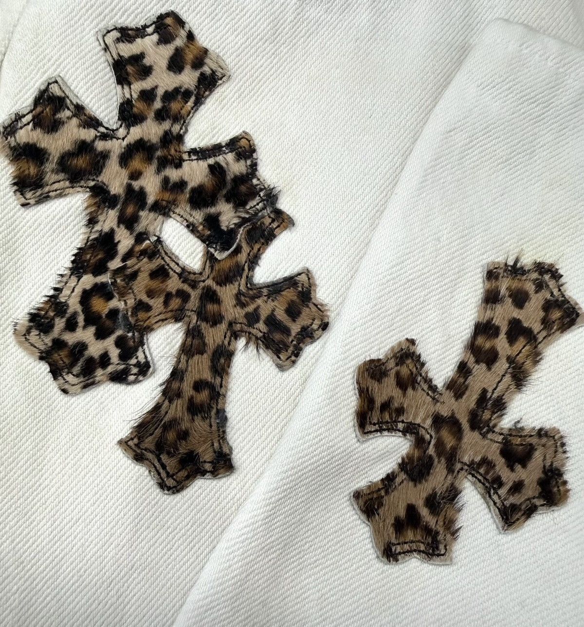 Chrome Hearts Chrome Hearts Levi's 501 34 Leopard Cross Patches Jeans Size US 34 / EU 50 - 9 Thumbnail