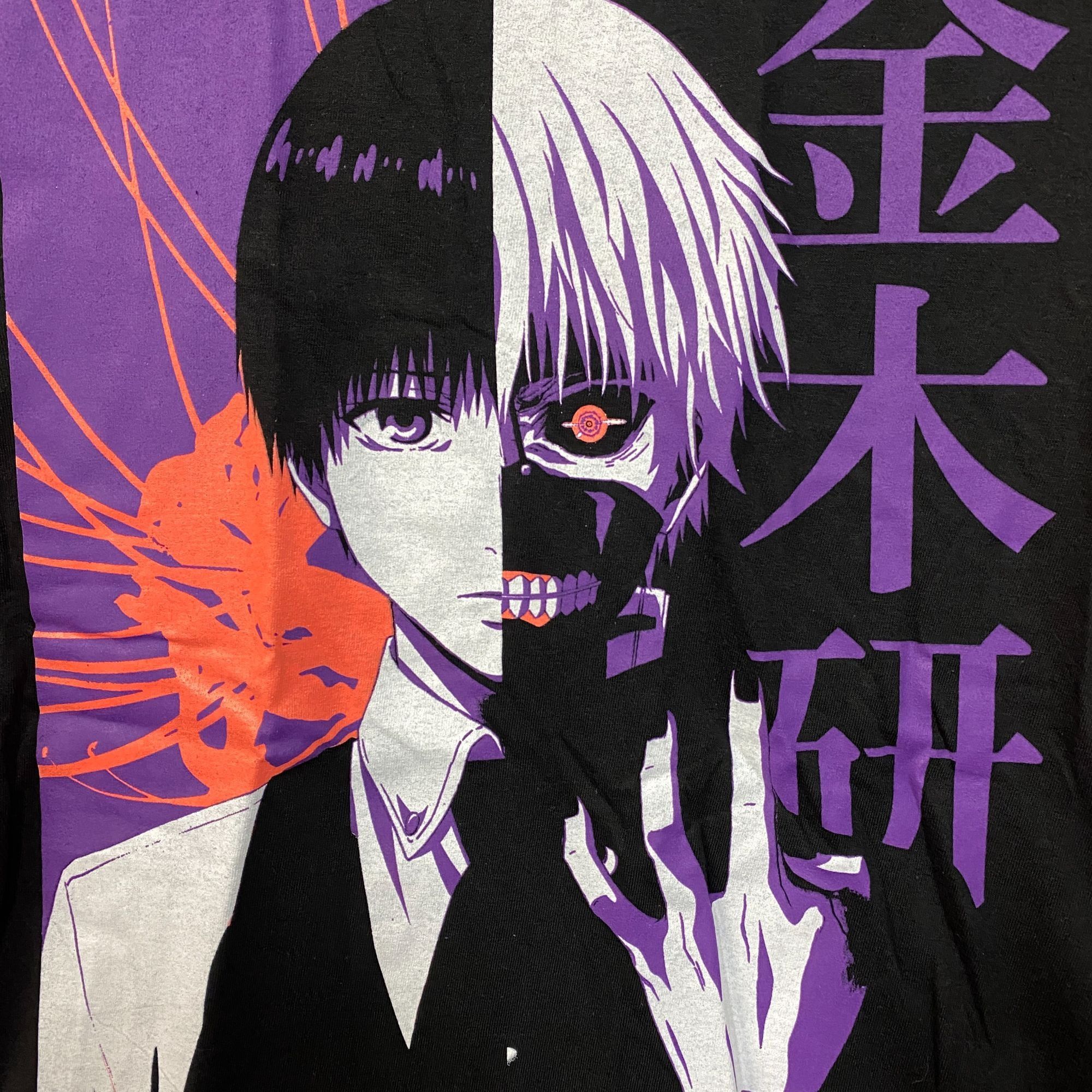 Anime Tokyo Ghoul Ken Kaneki One Eye Ghoul Anime T-Shirt Small Size US S / EU 44-46 / 1 - 2 Thumbnail