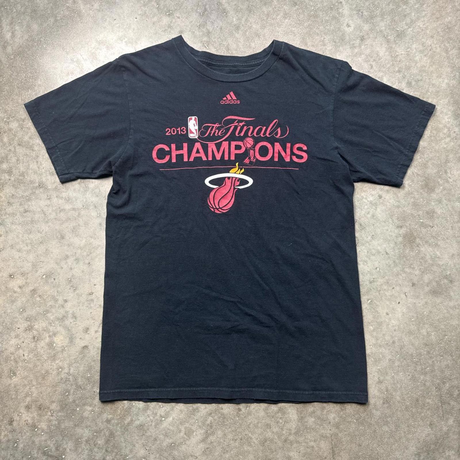 Adidas 2013 Miami Heat NBA Champions Adidas T-Shirt Size US M / EU 48-50 / 2 - 1 Thumbnail