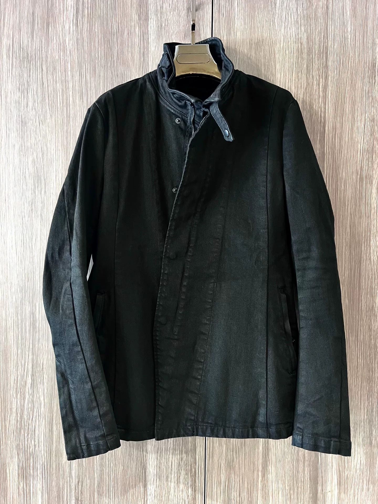 Julius 7 Black Motorcycle Denim Jacket
