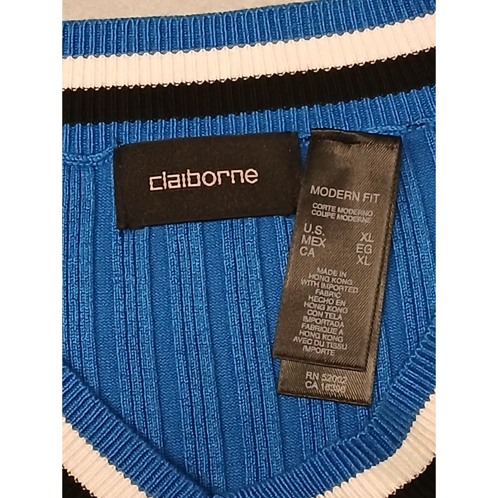 Liz Claiborne Claiborne Multicolor (XL) Stretch Long Sleeve Casual Sweater Size US XL / EU 56 / 4 - 5 Thumbnail