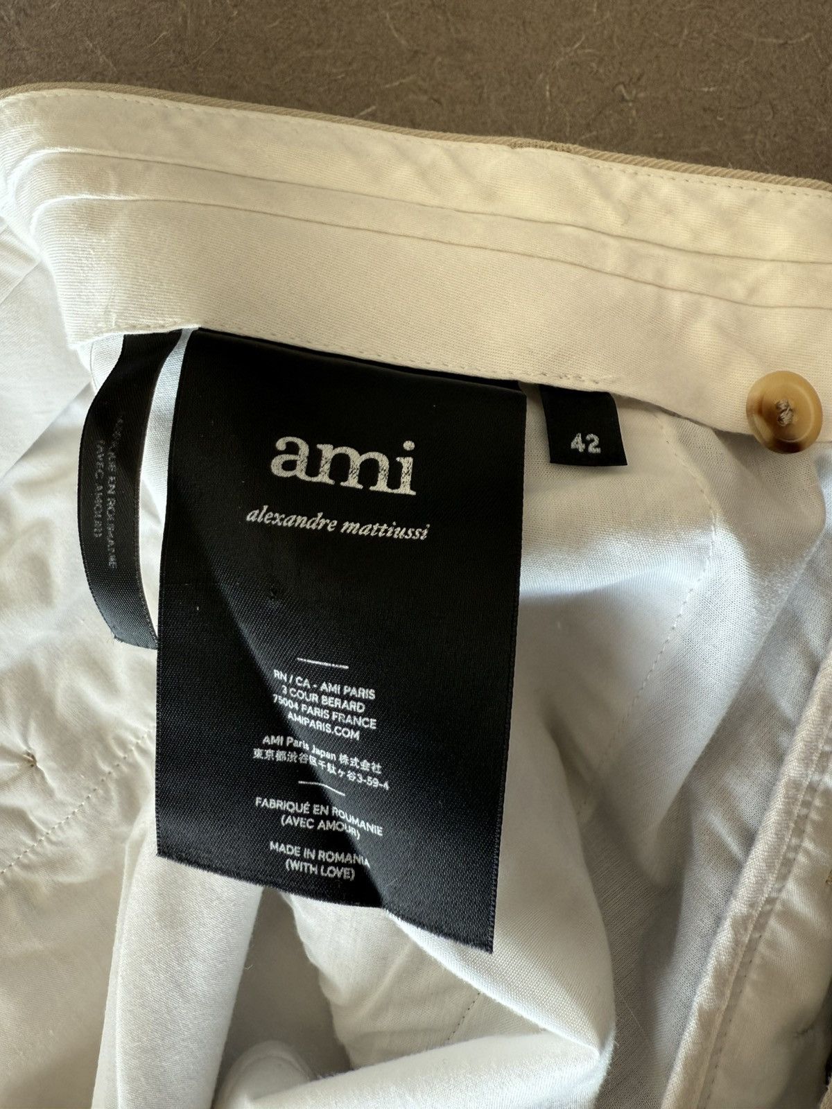 AMI Ami Paris Tan Pant – Size 42 FR / 32 US Size US 32 / EU 48 - 4 Thumbnail