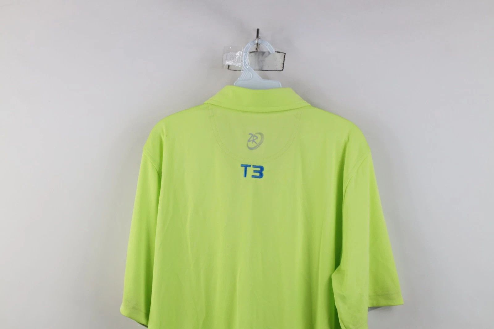 Vintage New Zero Restriction Forged Collared Golf Golfing Polo Lime Size US L / EU 52-54 / 3 - 16 Thumbnail