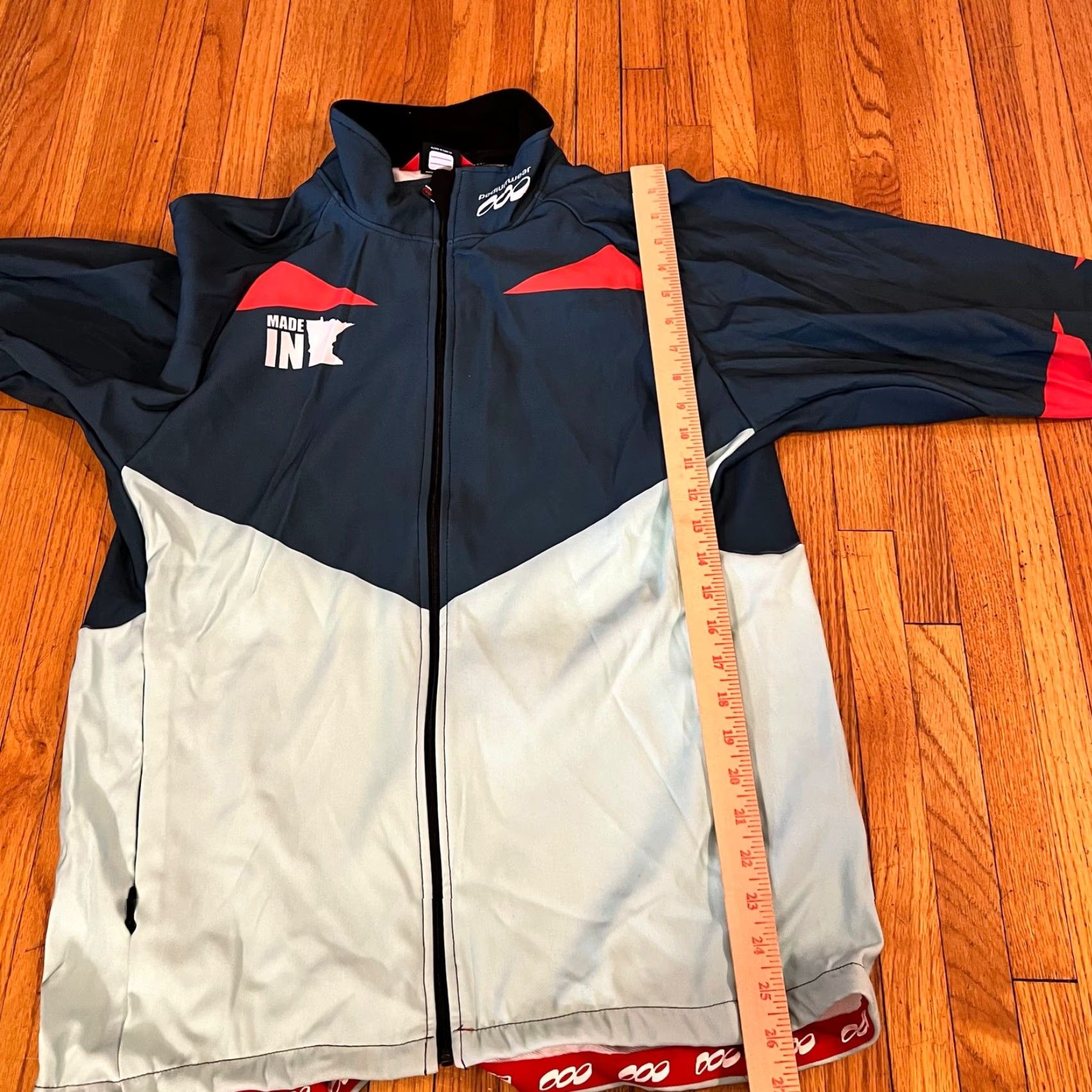 Vintage Podium Wear Jacket Track Jacket Adult XL Zip Performance Green Gray Running Coat Size XL / US 12-14 / IT 48-50 - 5 Thumbnail