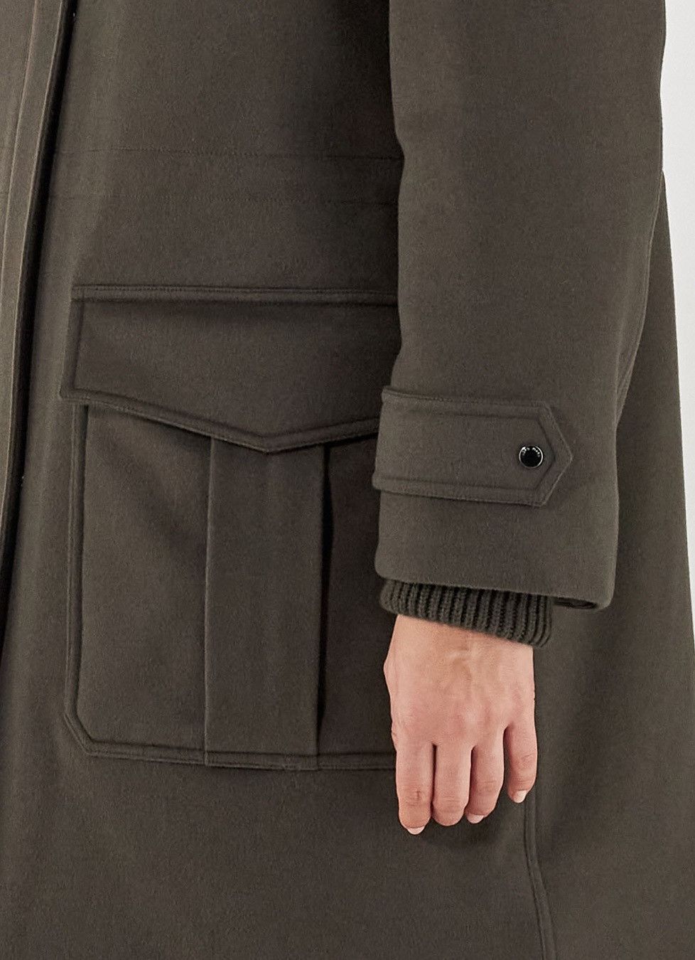 Loro Piana o1srvl11e0824 Borveior Fur Cashmere Jacket in Dark Brown Size XL / US 12-14 / IT 48-50 - 4 Thumbnail