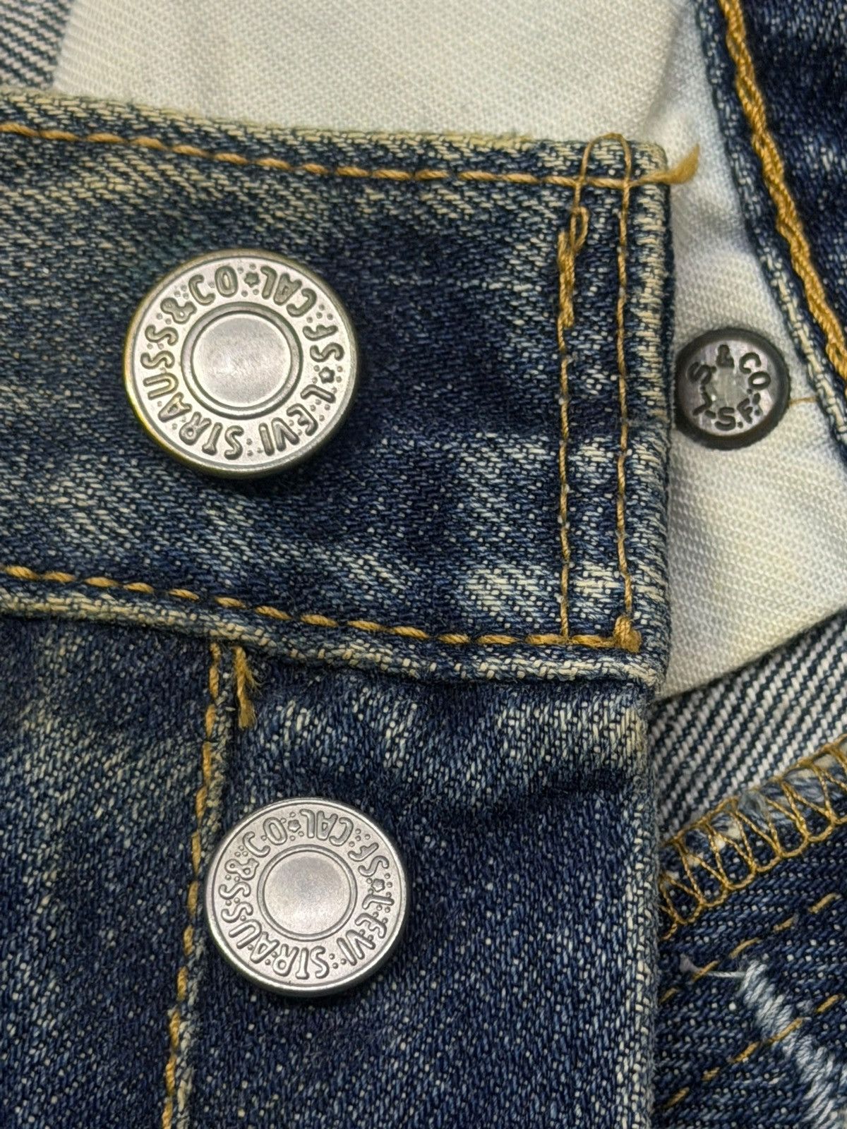 Levi's Vintage 00s Levi’s 501 Japan Exclusive Vintage Faded Denim Size US 32 / EU 48 - 10 Thumbnail
