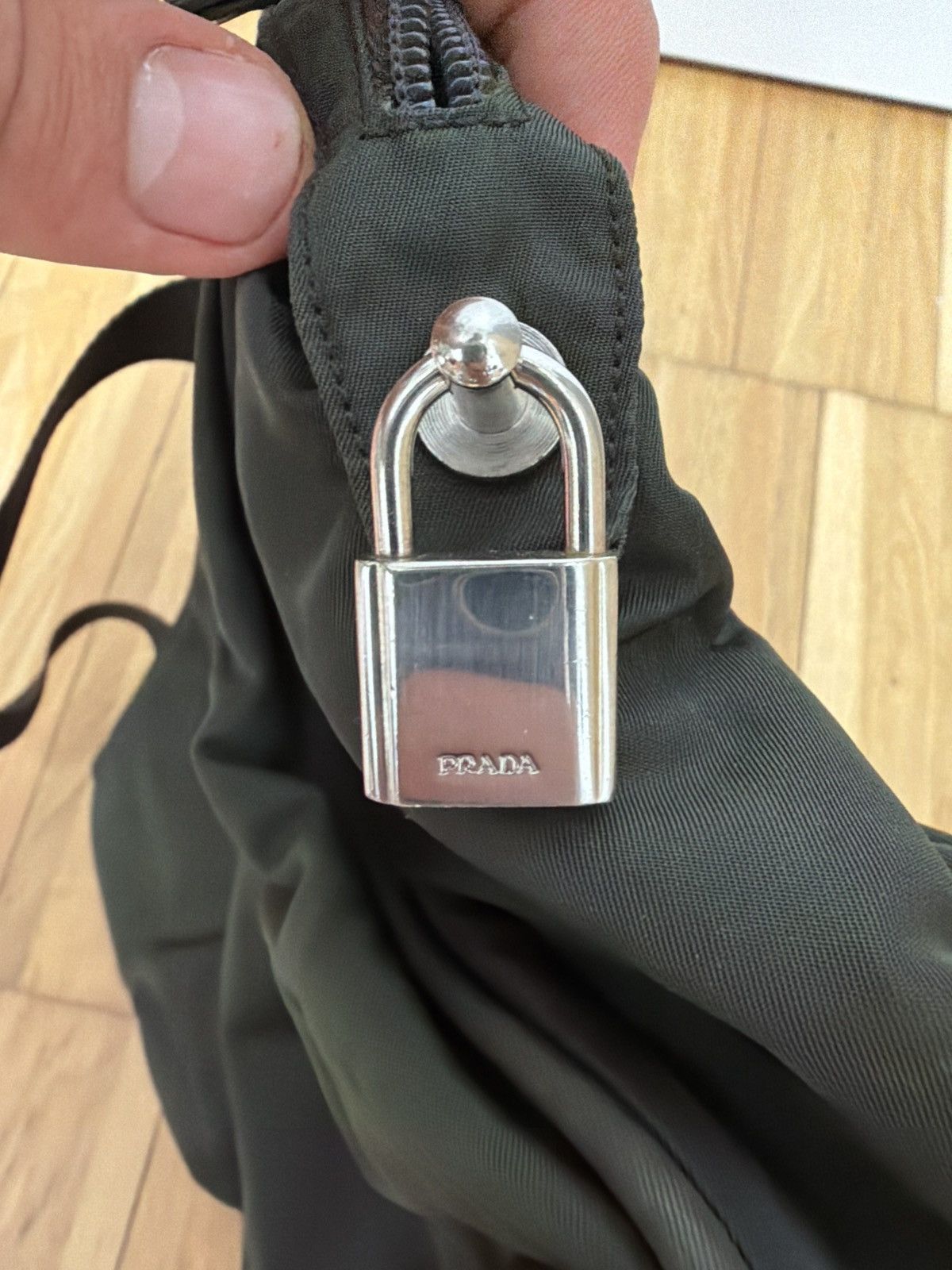 Prada Vintage Prada Tessuto Nylon Briefcase — Olive Green Size ONE SIZE - 15 Thumbnail
