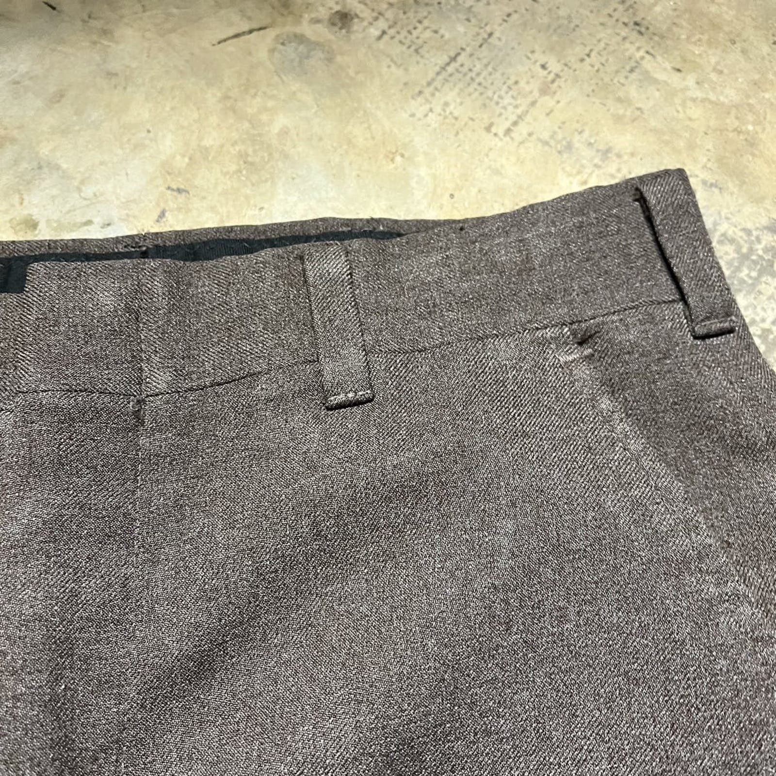 Vintage Vintage 70s Haggar Slacks Brown Talon Trousers 31x30 Size US 31 - 2 Thumbnail