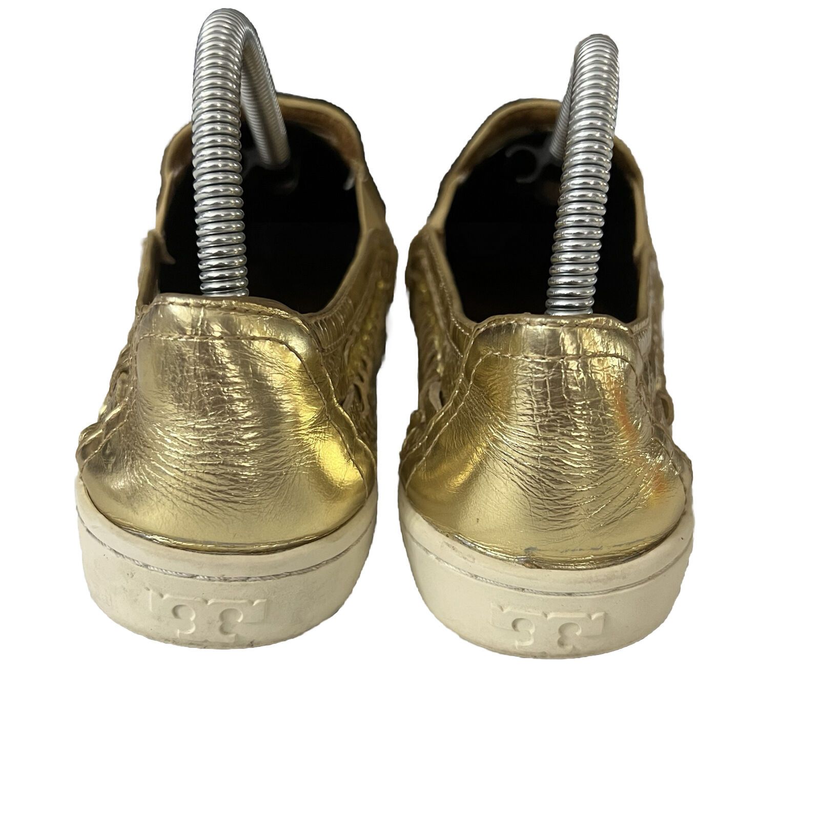 Tory Burch Tory Burch Huarache 2 Metallic Gold SlipOn Sneaker Womens 8M Size US 8 / IT 38 - 6 Thumbnail