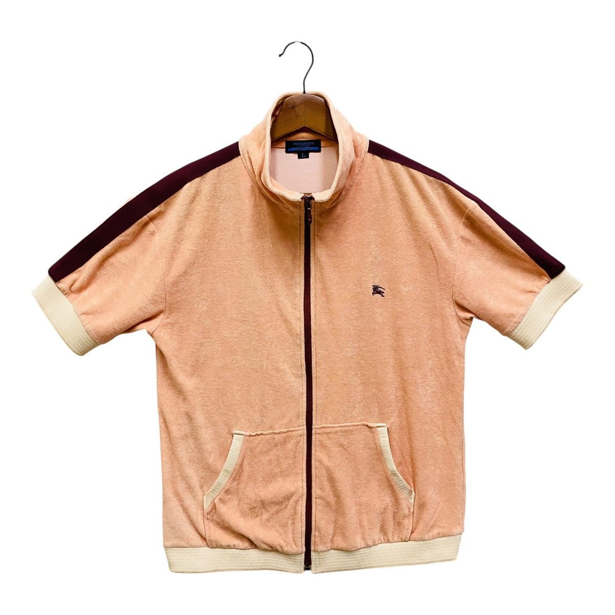 Burberry Vintage Burberry Blue Label Terry Track Jacket Size L / US 10 / IT 46 - 2 Thumbnail