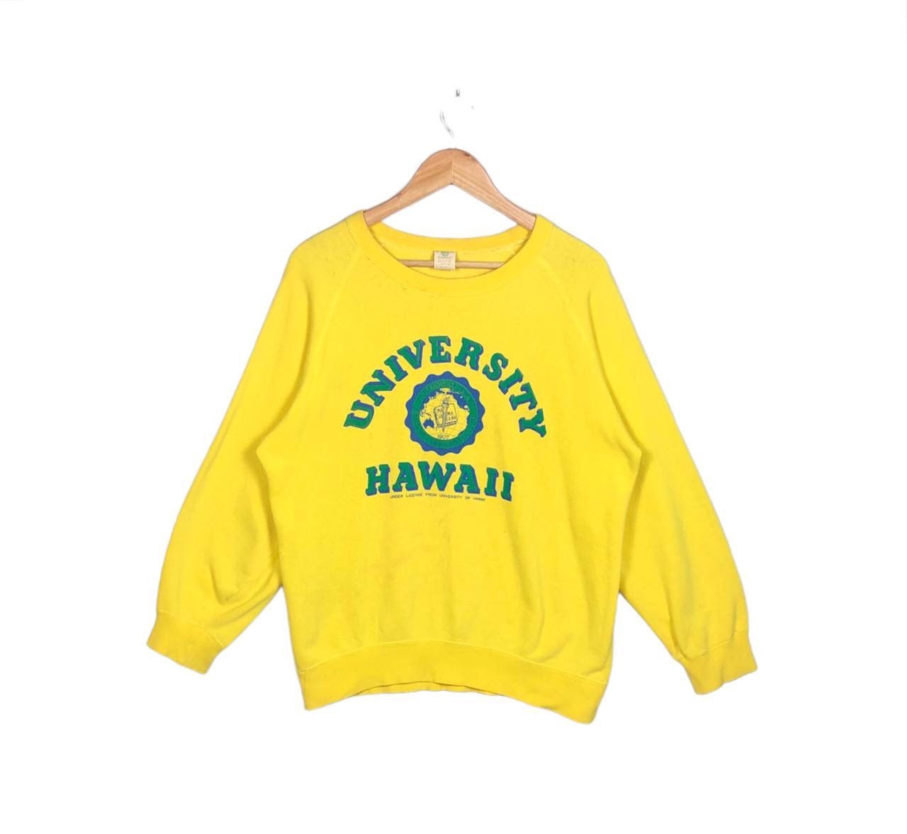 Vintage Distressed Vintage 80s University Hawaii Sweatshirt ERD Size US L / EU 52-54 / 3 - 1 Thumbnail