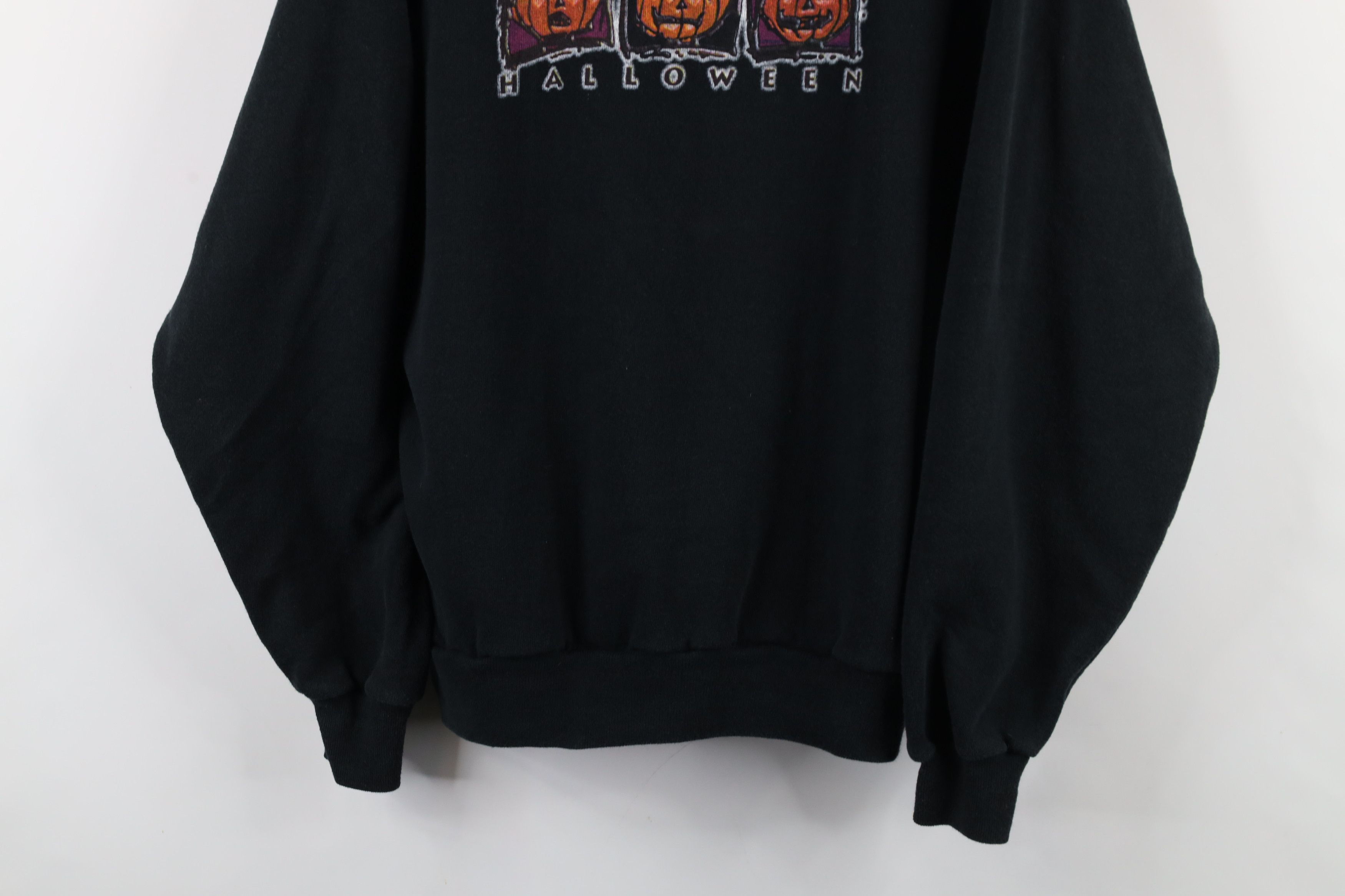 Vintage Vintage 90s Streetwear Halloween Pumpkin Sweatshirt USA Size L / US 10 / IT 46 - 3 Thumbnail