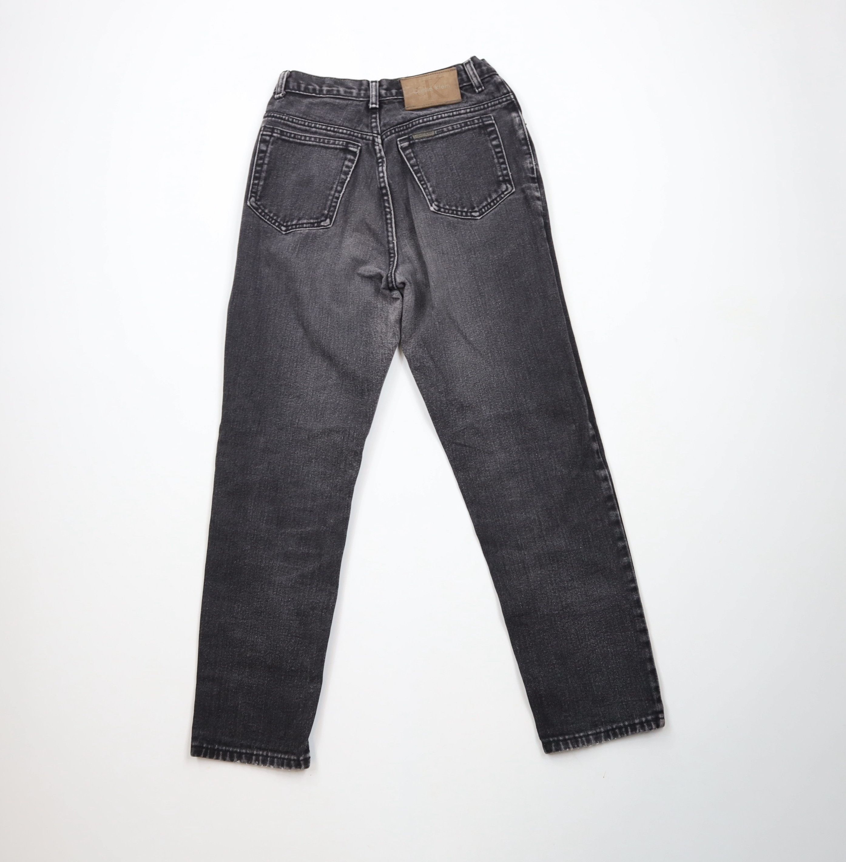 Calvin Klein × Vintage Vintage 90s Calvin Klein Skinny Leg Denim Jeans Black AS IS Size 30" / US 8 / IT 44 - 10 Thumbnail