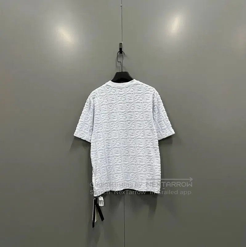 Fendi Fendi Summer Blue Cotton Short Sleeve Tee . Size US S / EU 44-46 / 1 - 2 Thumbnail