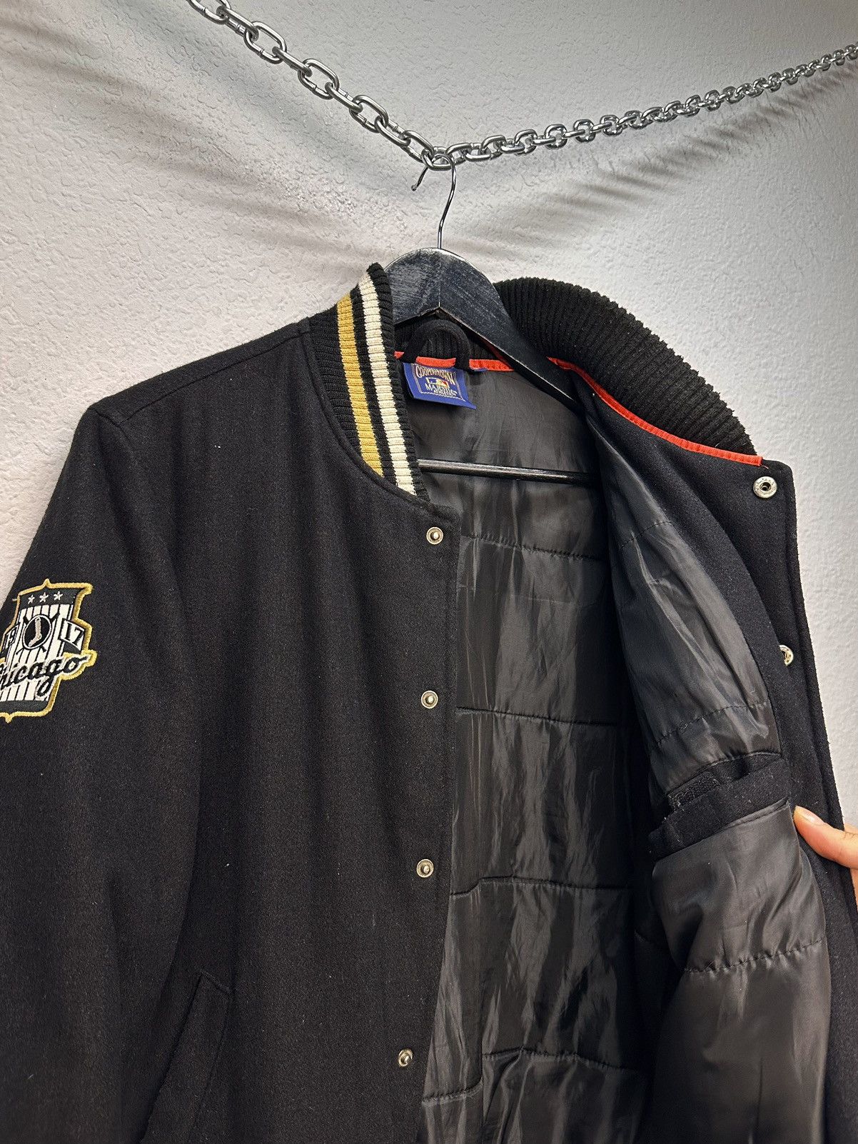 MLB Whitesox Cooperstown Majestic Varsity Bomber MLB Wool Jacket Size US S / EU 44-46 / 1 - 10 Thumbnail