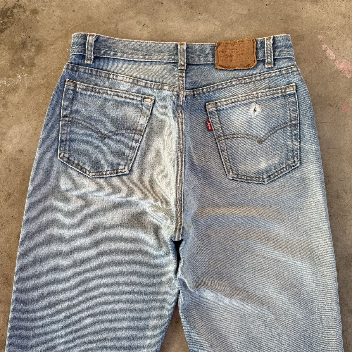 Levi's Vintage Clothing W30x30 Vintage Levi's 701 USA Faded Button Fly Denim Jean Size US 30 / EU 46 - 11 Thumbnail