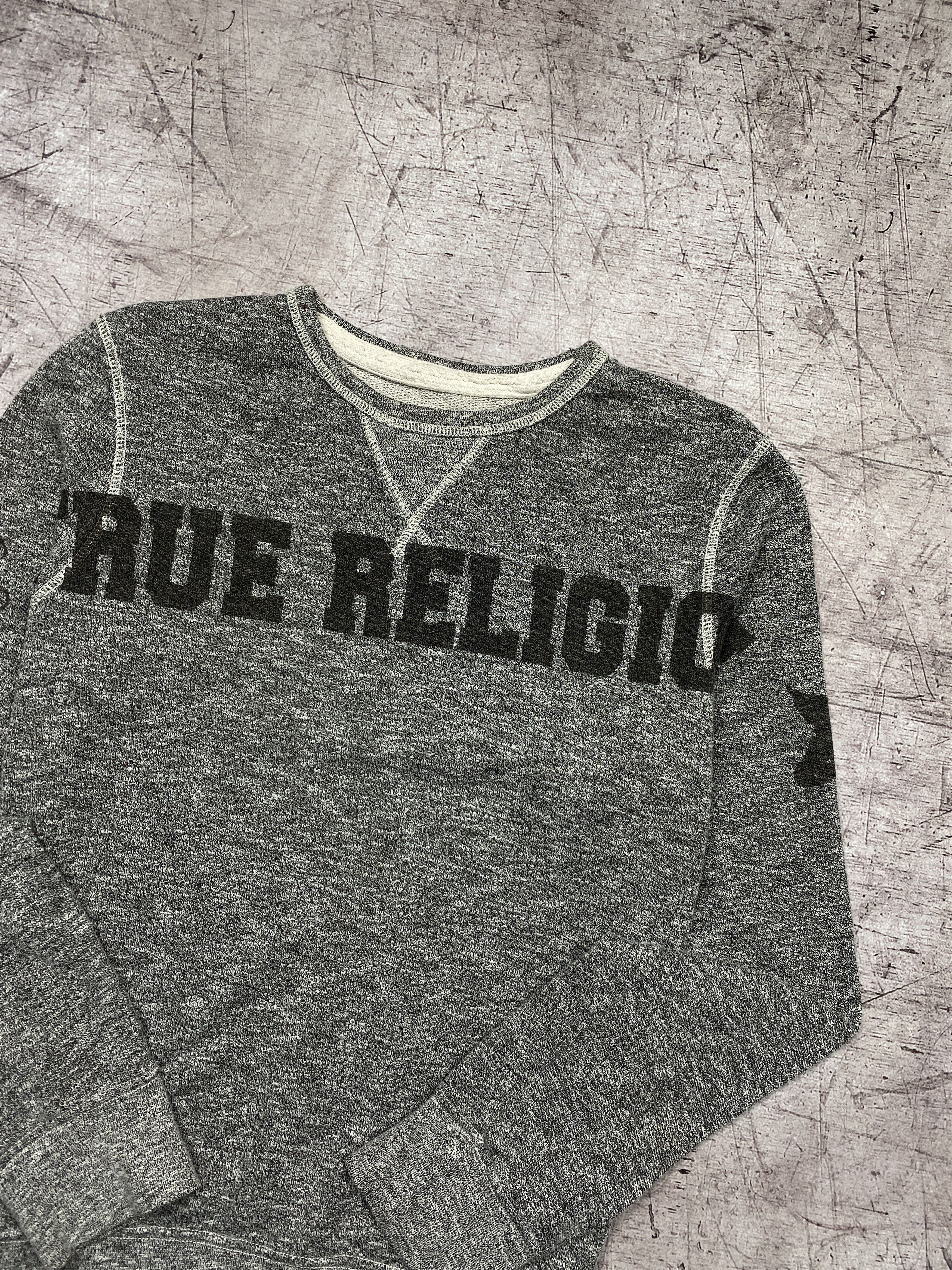 True Religion × Vintage True Religion Vintage Mens Big Logo Sweatshirt Size US M / EU 48-50 / 2 - 2 Thumbnail