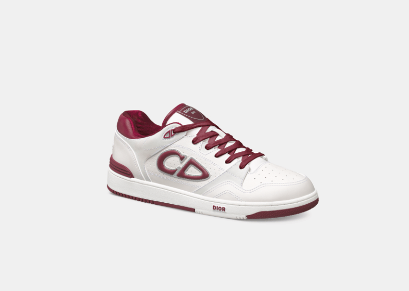 Dior o1w1db10426 3SN318 Low-Top Sneakers in White/Red Size US 7 / EU 40 - 2 Thumbnail