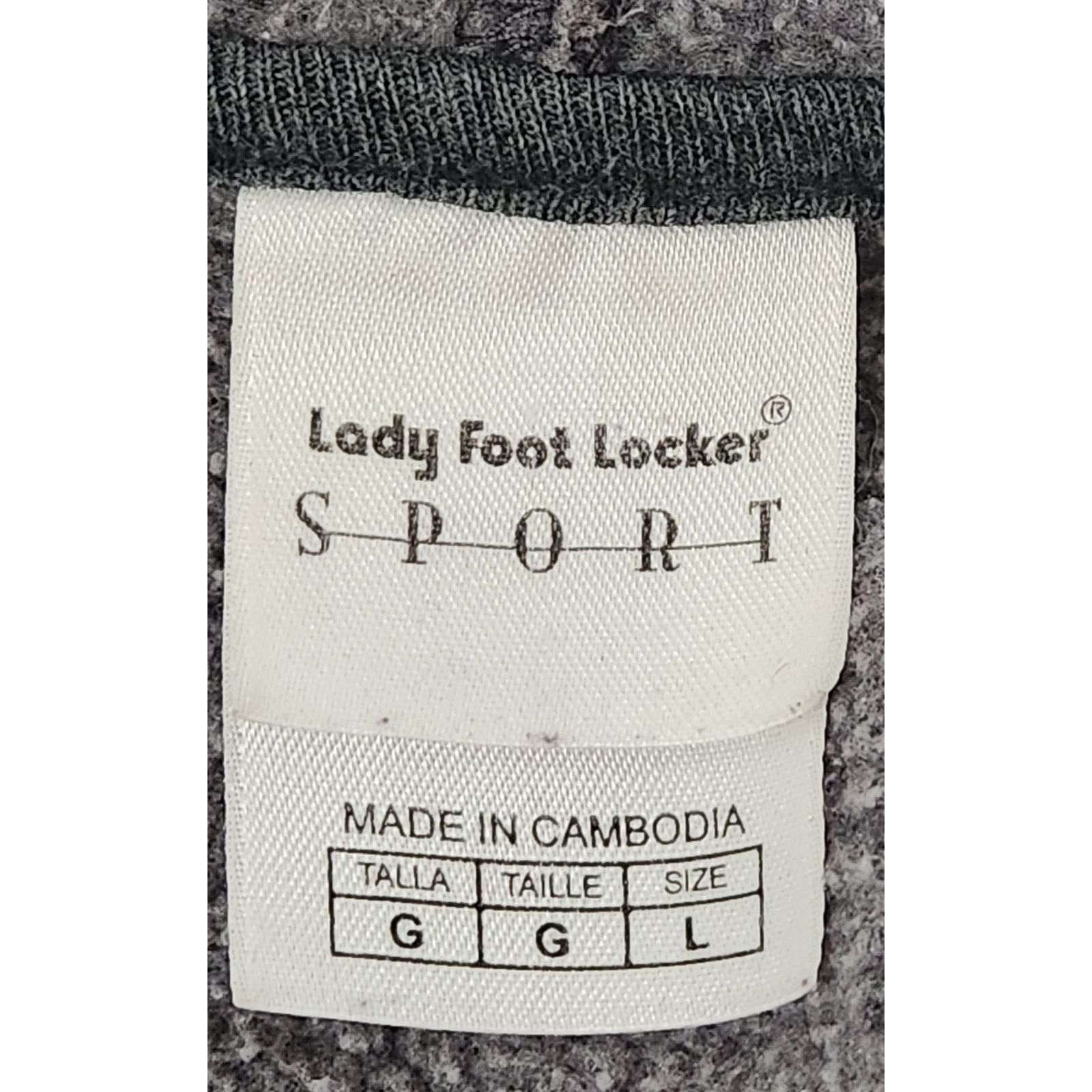 Other Lady Foot Locker Sport Gray 1/4 Zip Hoodie Large Lightweight Size L / US 10 / IT 46 - 4 Thumbnail
