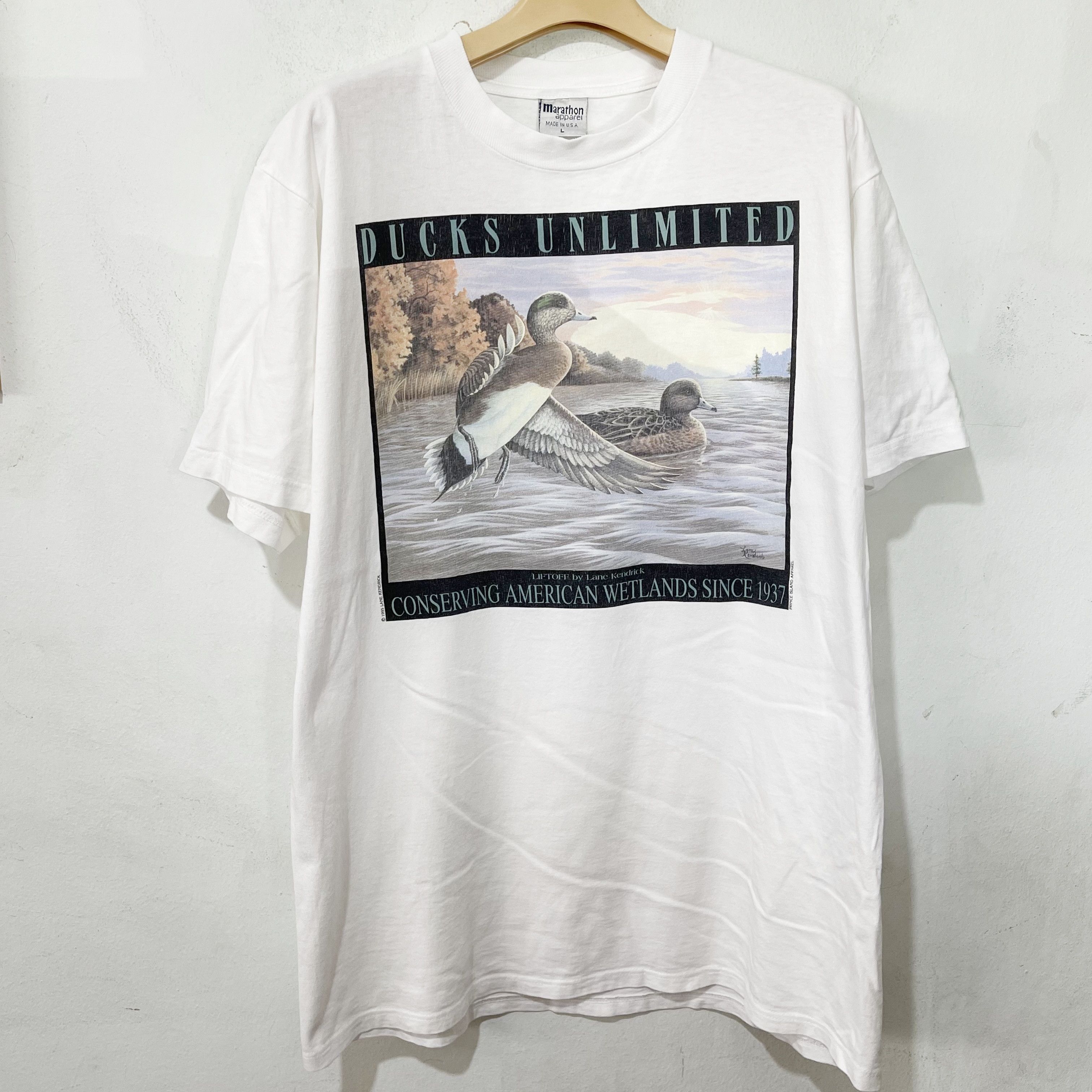 Vintage Vintage 90s Ducks Unlimited T-Shirt Size US L / EU 52-54 / 3 - 1 Thumbnail
