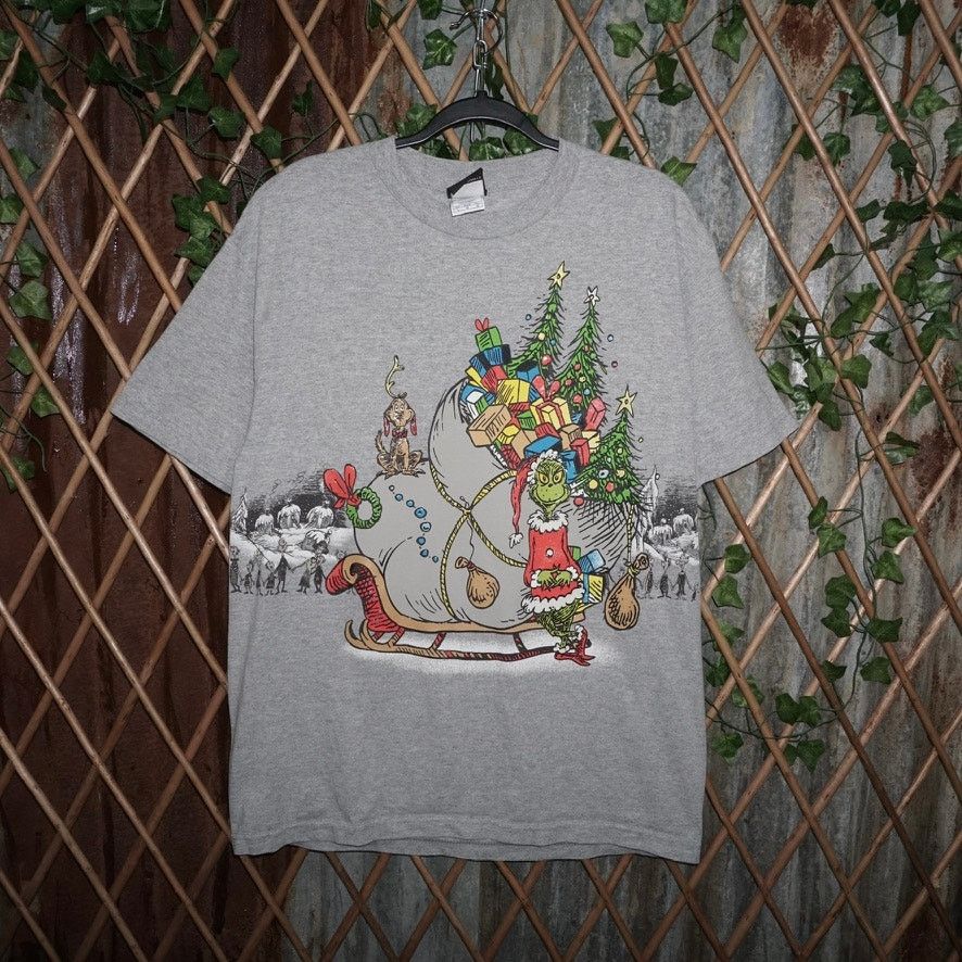Vintage Large - Vintage Y2K The Grinch 00s cartoon dr seuss t-shirt Size US L / EU 52-54 / 3 - 1 Thumbnail