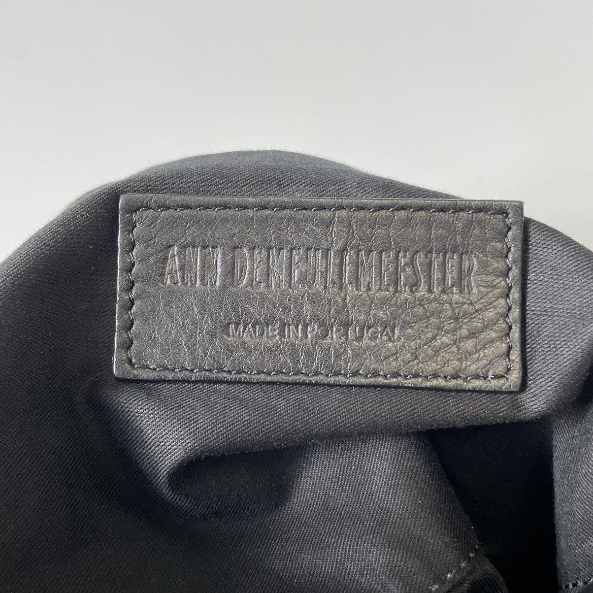 Ann Demeulemeester Tumbled Black Leather Bucket Bag Size ONE SIZE - 4 Thumbnail