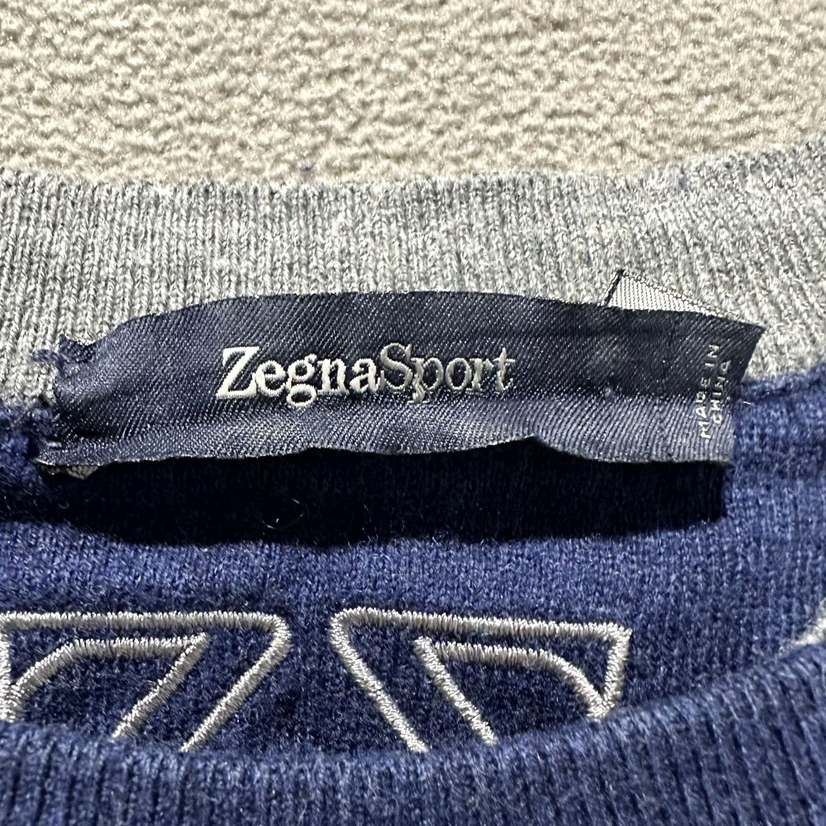 Ermenegildo Zegna Zegna Sport Sweater Mens XL Blue Cotton Cashmere Blend Crewneck Pullover Knit Casual Sports Mens Regular Size M Size US M / EU 48-50 / 2 - 4 Thumbnail