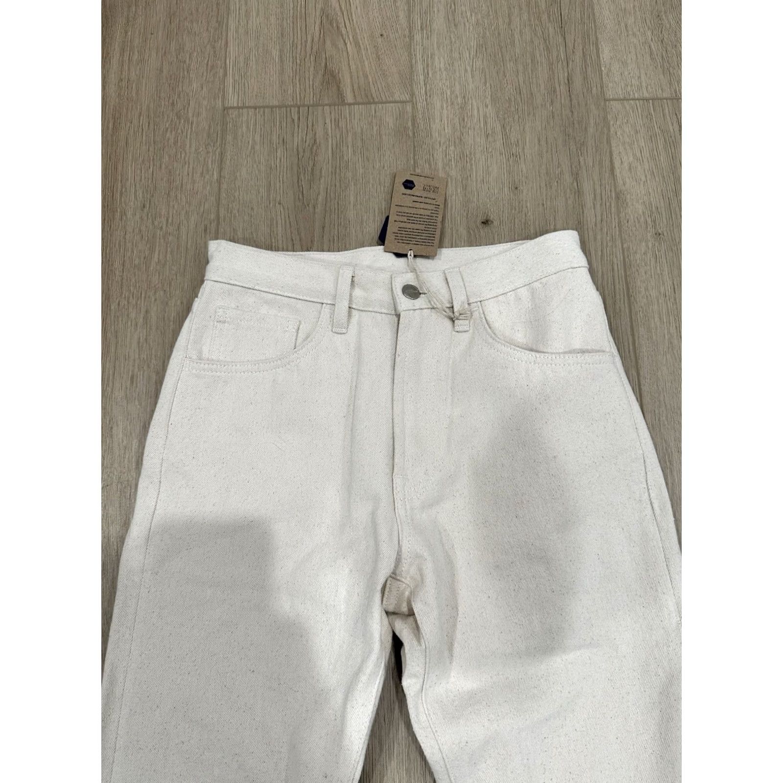 Vintage NWT Industry of All Nations Canvas Pants 28 x 28 Men Ivory Straight 5-Pocket Workwear Casual Regular Vintage No Size US 28 / EU 44 - 4 Thumbnail