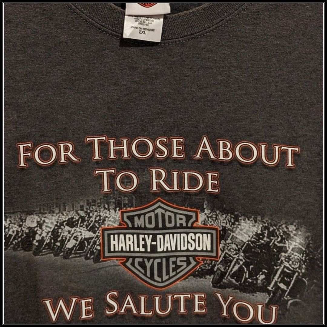 Harley Davidson HARLEY DAVIDSON Biker Hogs We Salute You T-Shirt WV Men's 2X Size US XL / EU 56 / 4 - 4 Thumbnail