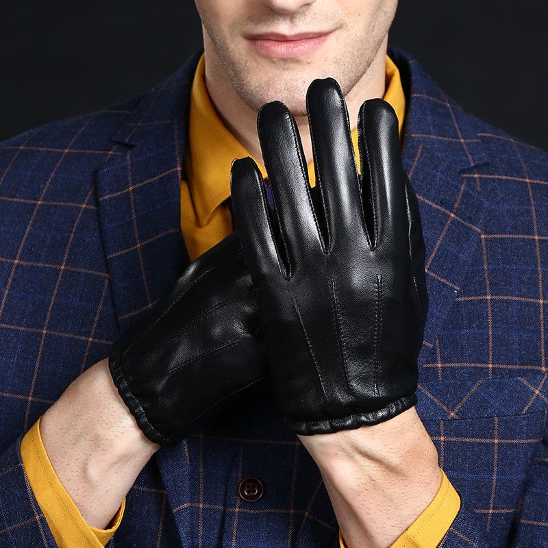 Other Breathable Warm Driving PU Leather Gloves Size ONE SIZE - 2 Thumbnail