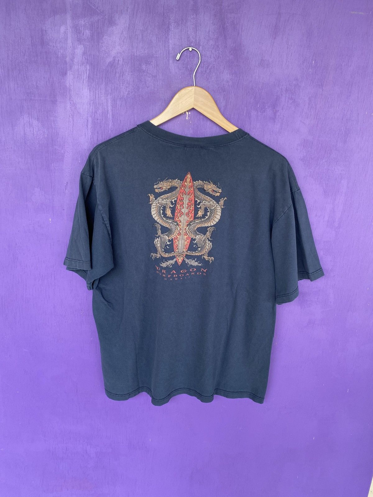 Other Vintage 90s Dragon surfboards faded t-shirt Size US L / EU 52-54 / 3 - 2 Thumbnail