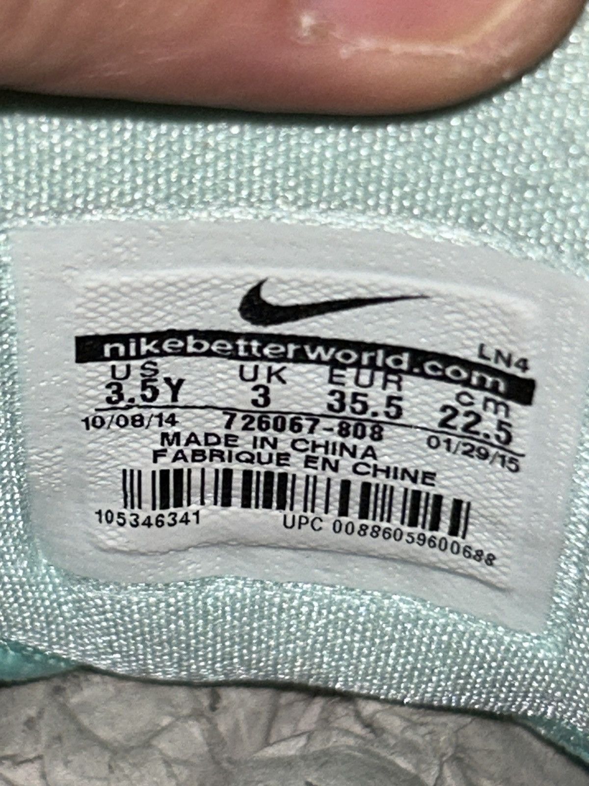 Nike Nike Kobe 10 Easter GS 726067-808 size 3.5y VNDS Size US 5 / EU 37 - 11 Thumbnail
