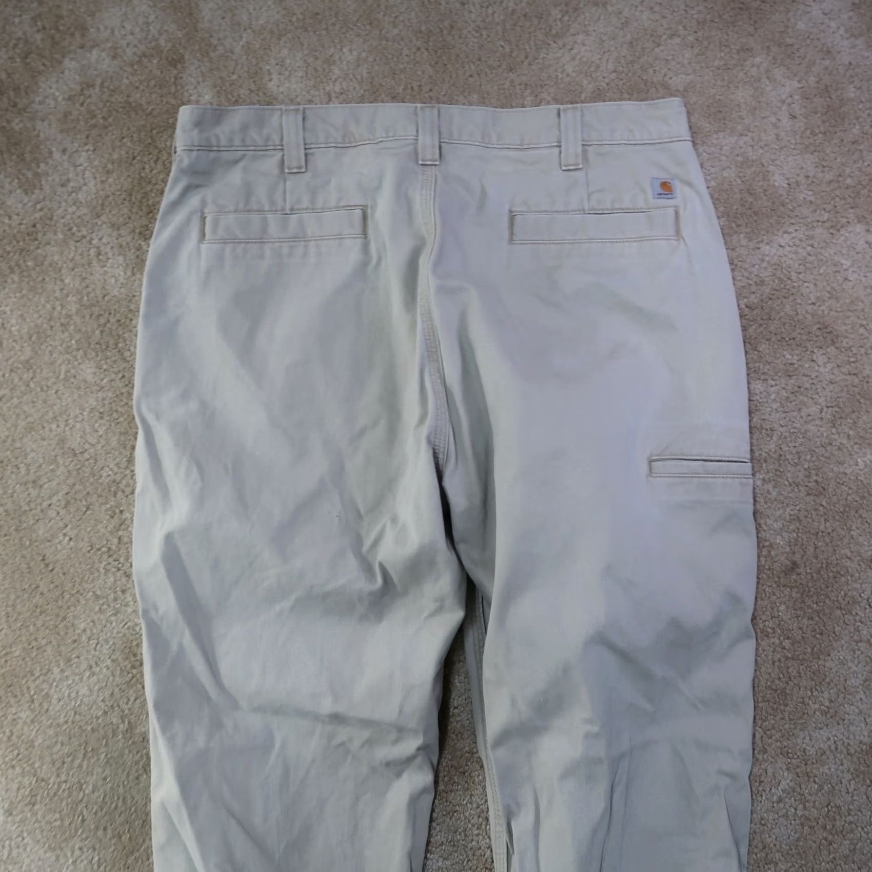 Carhartt VINTAGE Carhartt Pants Mens 38 Beige Relaxed Twill pocket Men 38x36 workwear Size US 38 / EU 54 - 5 Thumbnail