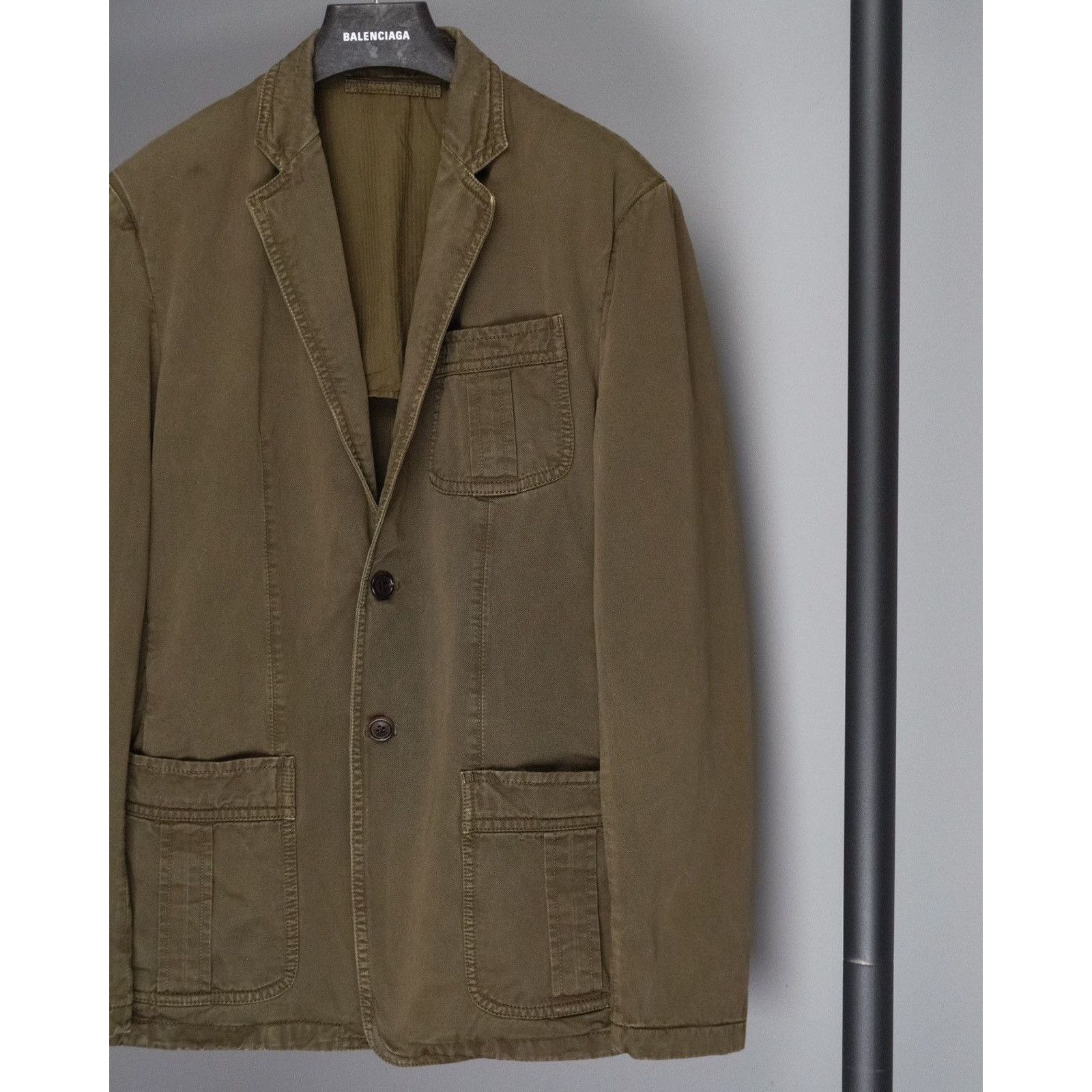 Prada Vintage prada 2006 black tab sport logo khaki work jacket Size US M / EU 48-50 / 2 - 3 Thumbnail