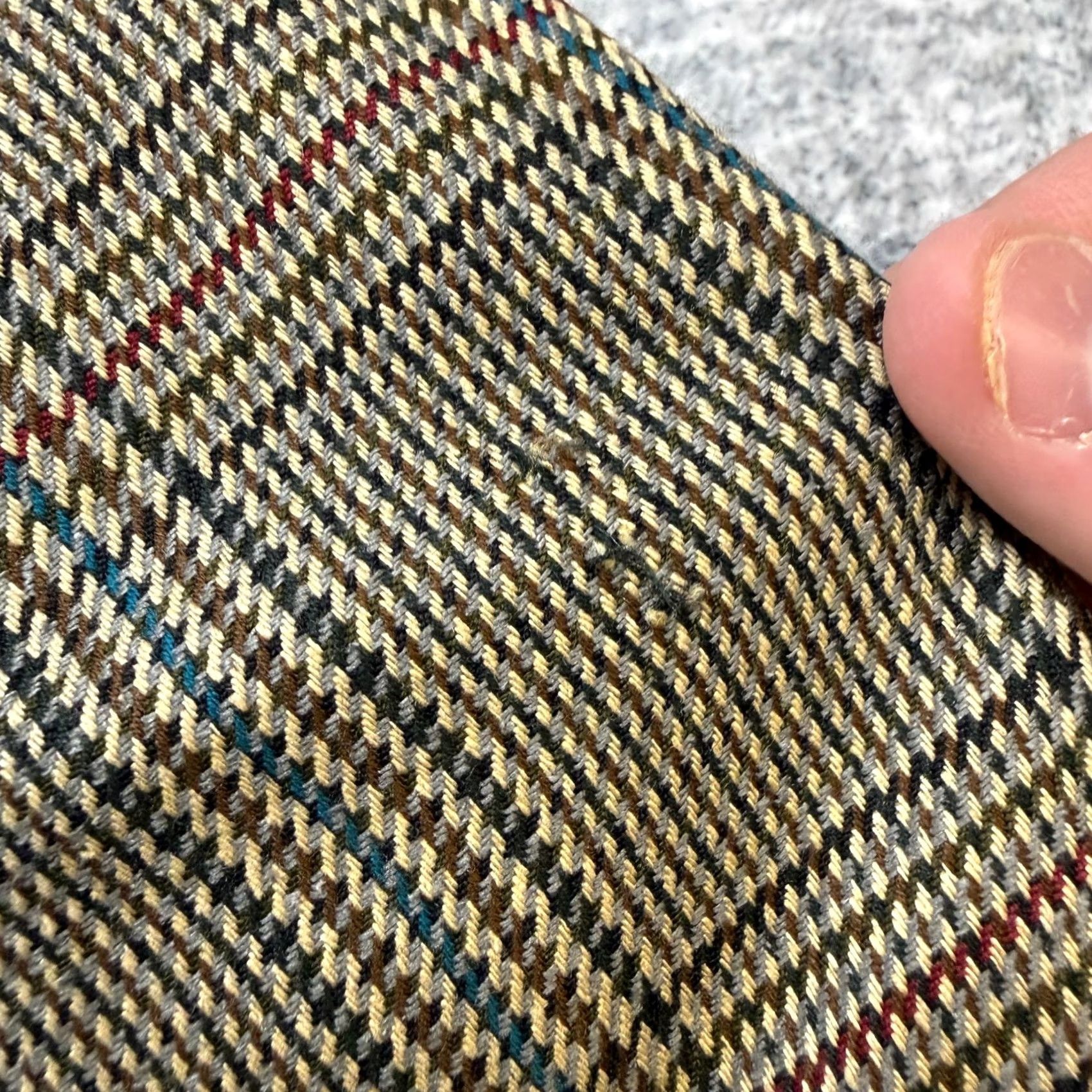Nordstrom Nordstrom VTG Blazer Jacket Mens 50L Brown Glen Plaid Silk Sport Coat Academia Size 50R - 5 Thumbnail
