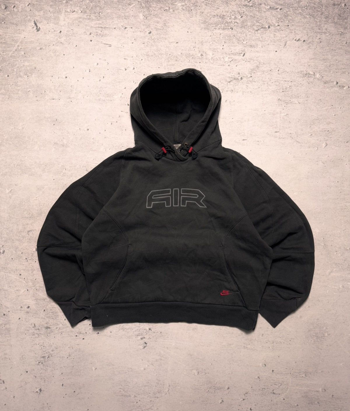 Nike × Vintage NIKE VINTAGE CENTER LOGO OVERSIZE BOXY HOODIE Size US M / EU 48-50 / 2 - 1 Thumbnail