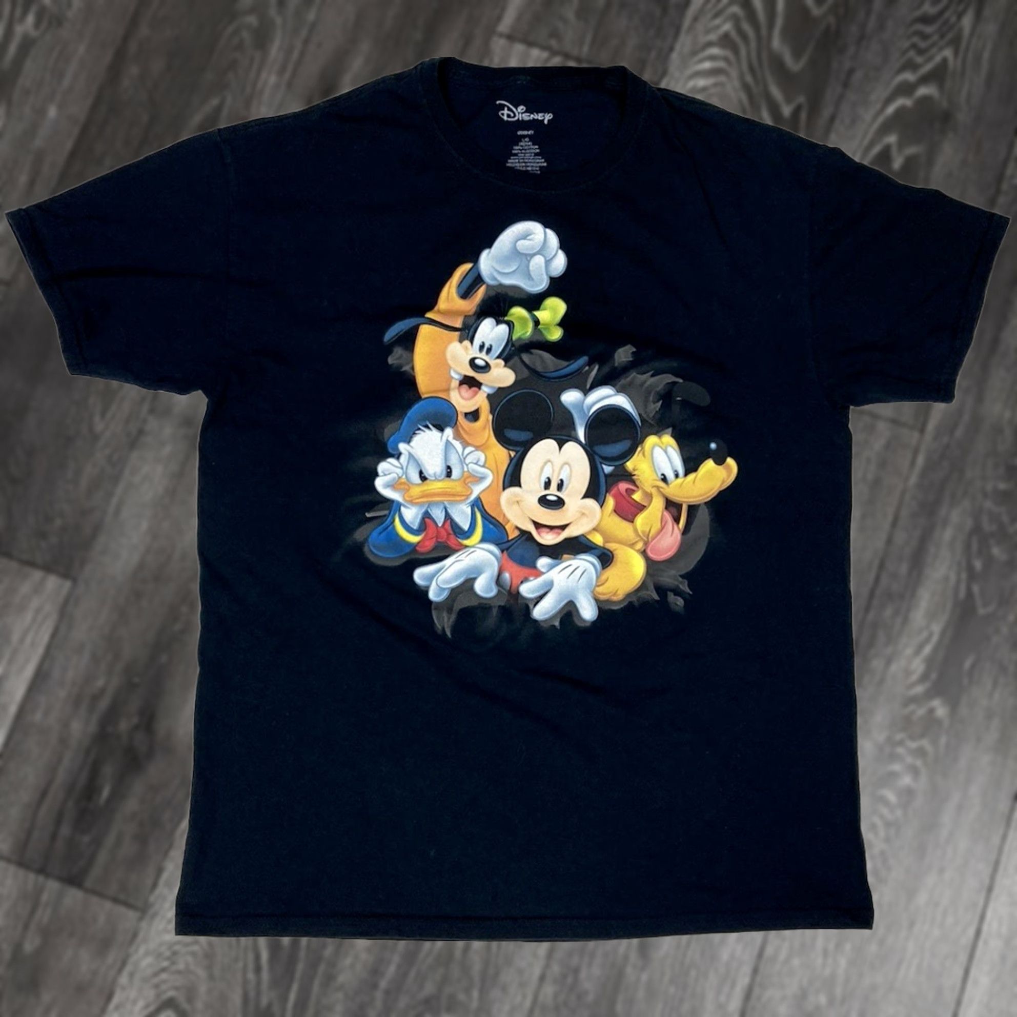 Disney Disney Mickey Mouse & Friends Graphic T-shirt Men Large Black Short Sleeve Size US L / EU 52-54 / 3 - 1 Thumbnail