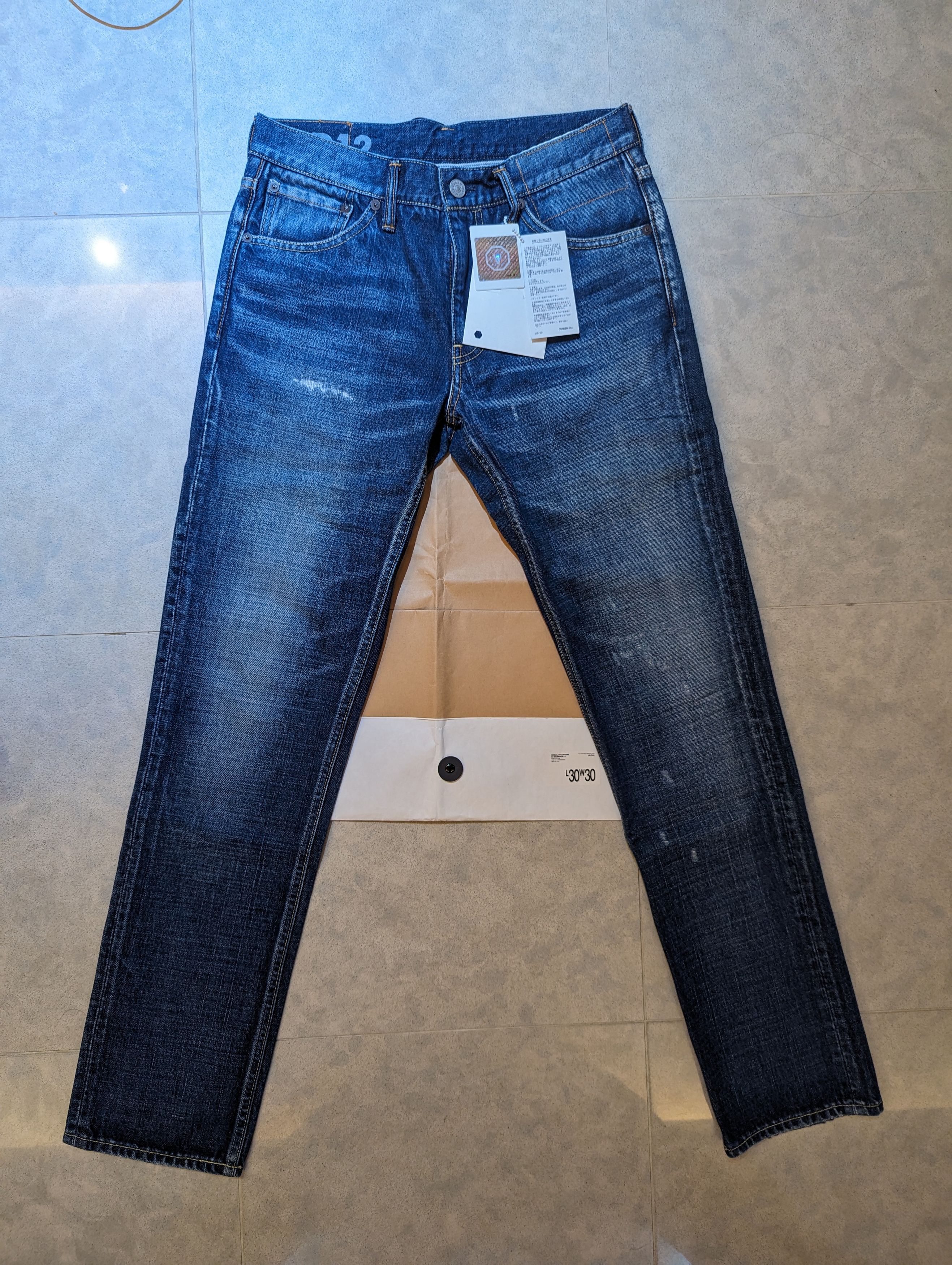 image of Visvim Social Sculpture 03 Damaged-12 in Denim, Men's (Size 26)
