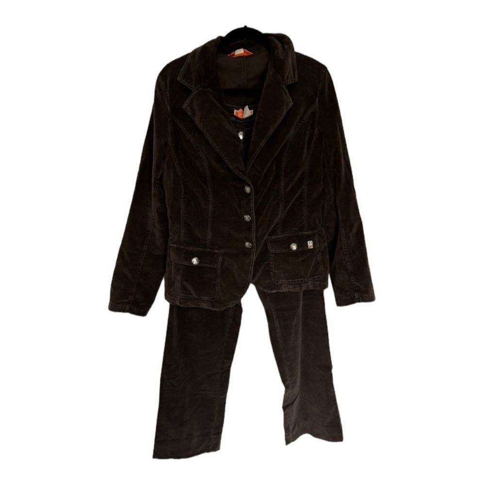 Liu Jo Ajay by Liu Jo SPA vintage corduroy jacket and pants set Size 32" / US 10 / IT 46 - 1 Thumbnail