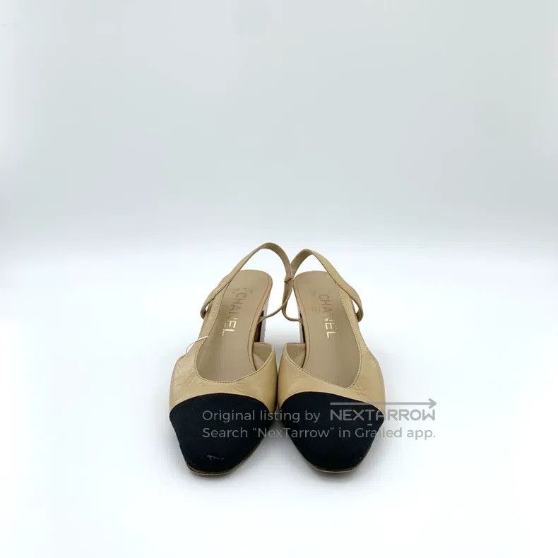 Chanel Chanel Colour-blocked leather high-heeled sandals Size US 5.5 / IT 35.5 - 3 Thumbnail