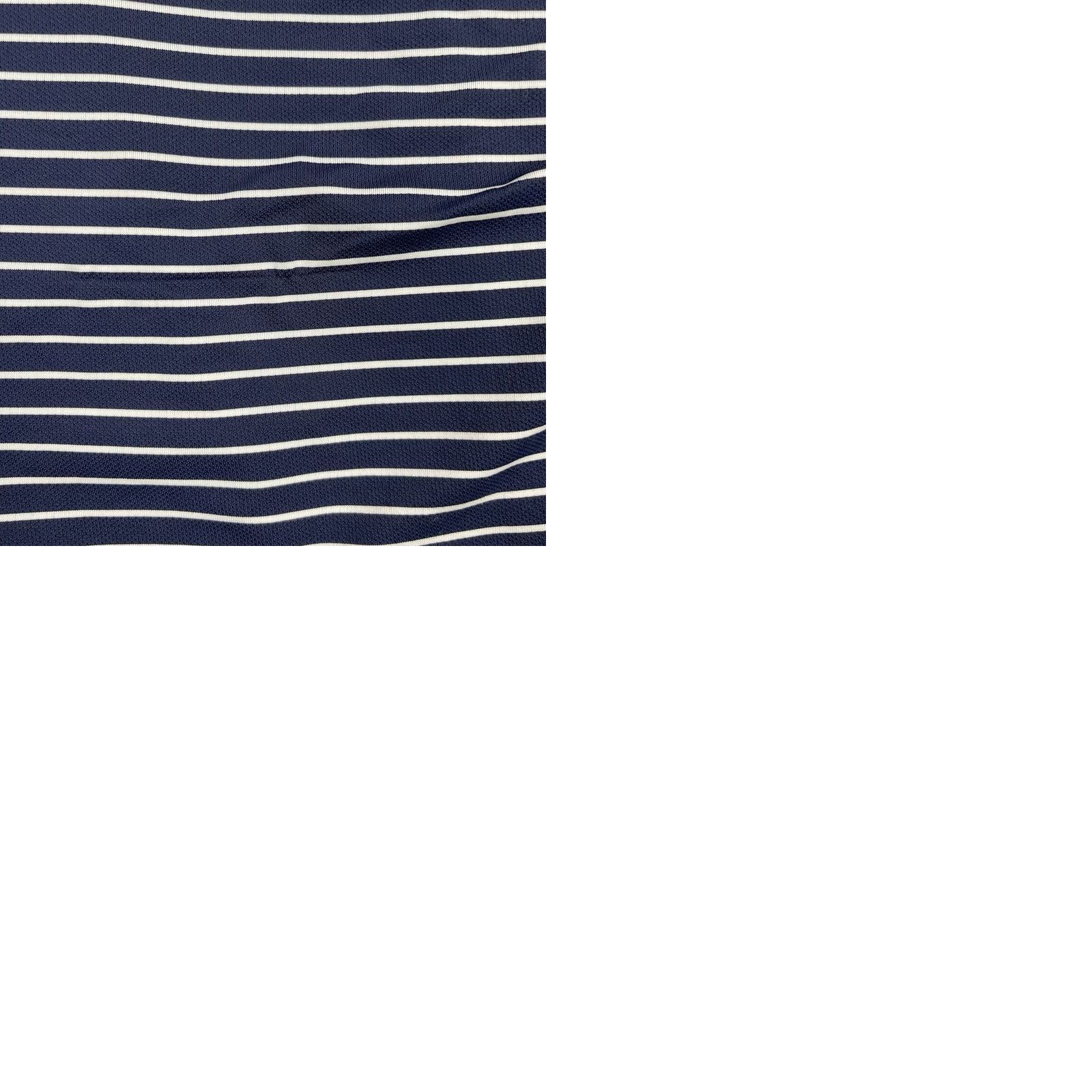 G/FORE G/Fore Shirt Polo Mens Large Navy Blue Striped Collared Stretch Button Up Golf Shirt Size US L / EU 52-54 / 3 - 9 Thumbnail