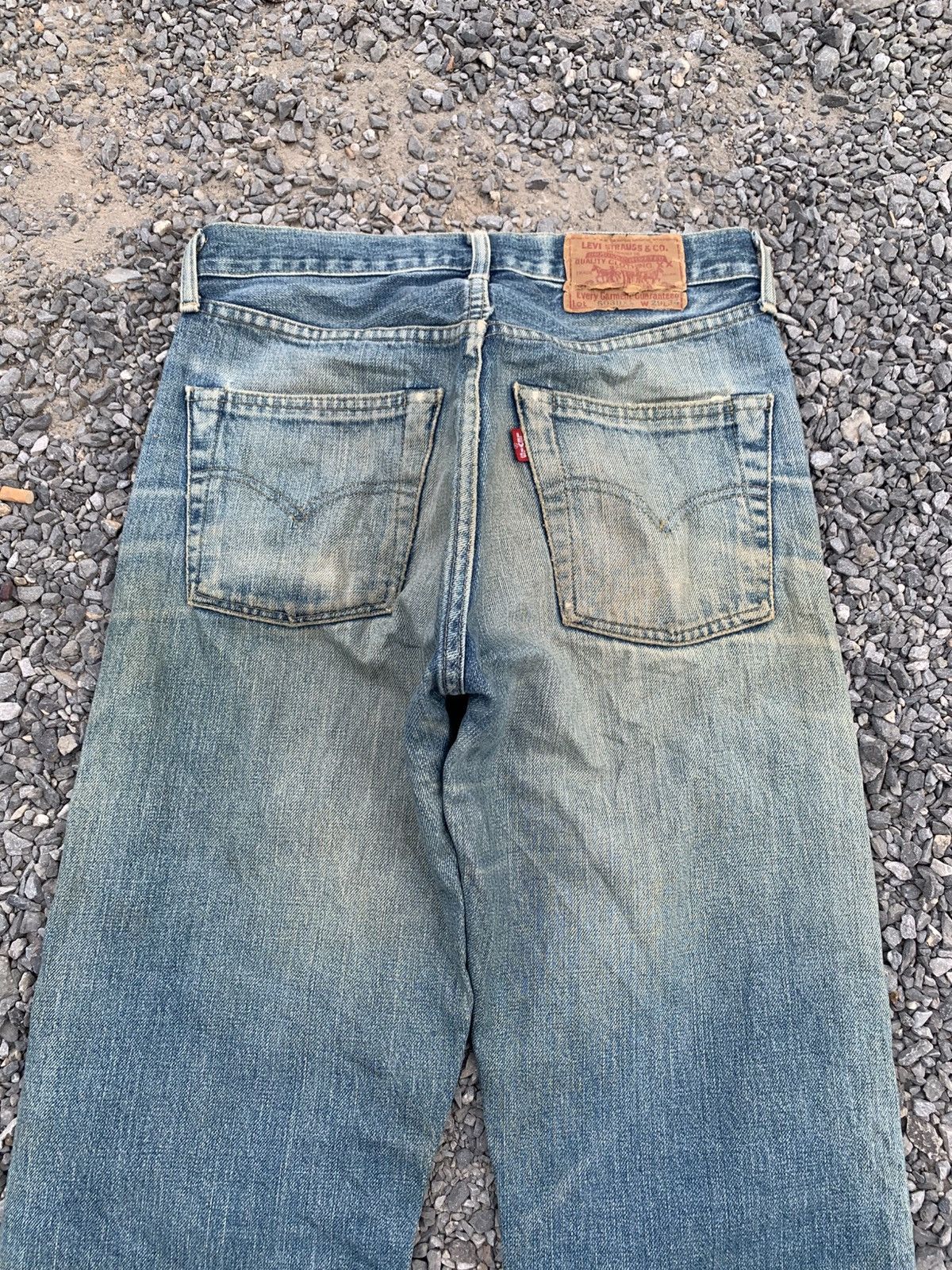 Levi's VINTAGE LEVIS 503BXX SELVEDGE BUTTON FLY DISTRESSED DENIM Size US 28 / EU 44 - 8 Thumbnail
