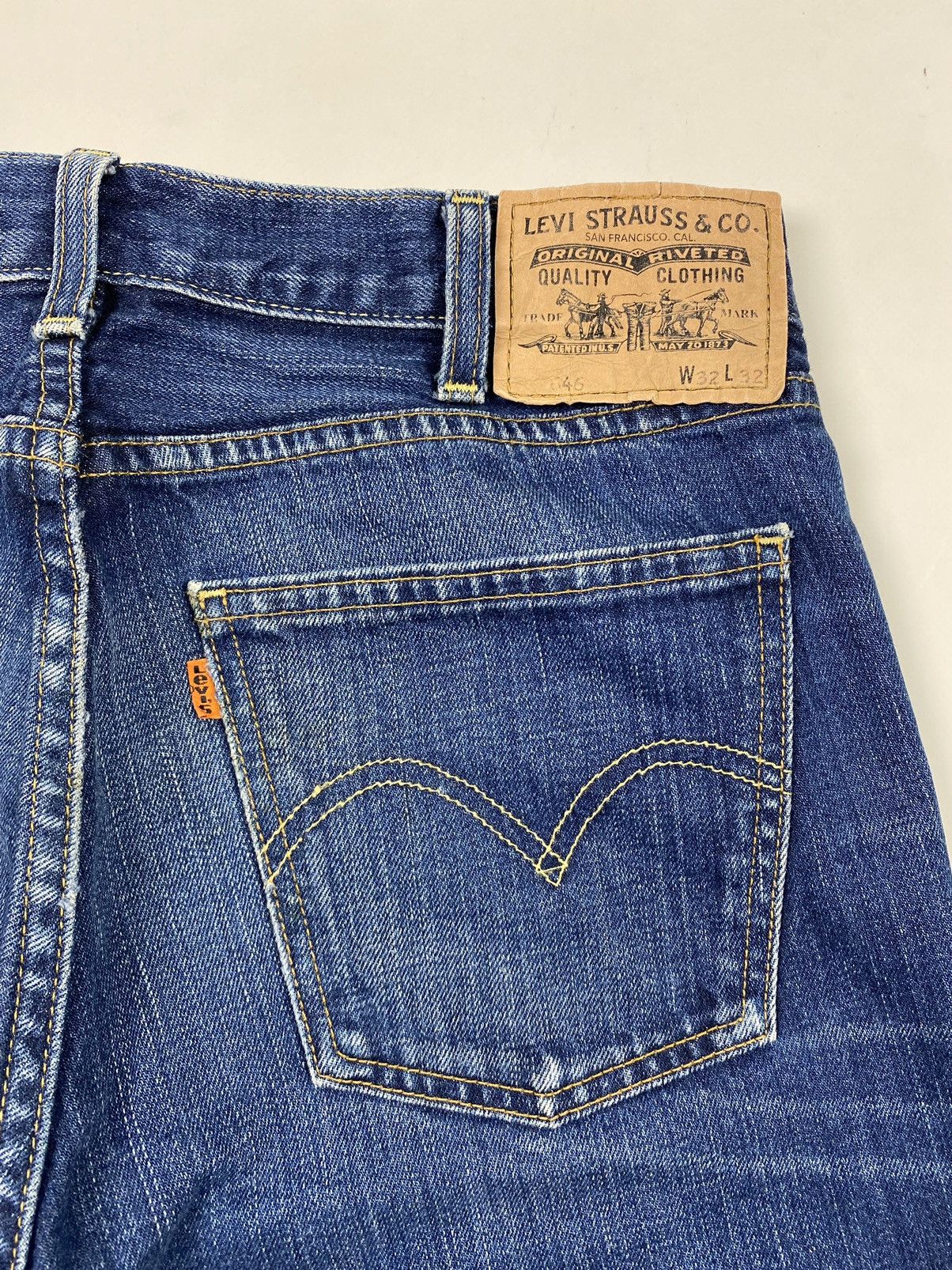 Levi's 2000’s Vintage Levi’s 646 Orange Tab Cut Off Denim Shorts Size US 31 - 8 Thumbnail